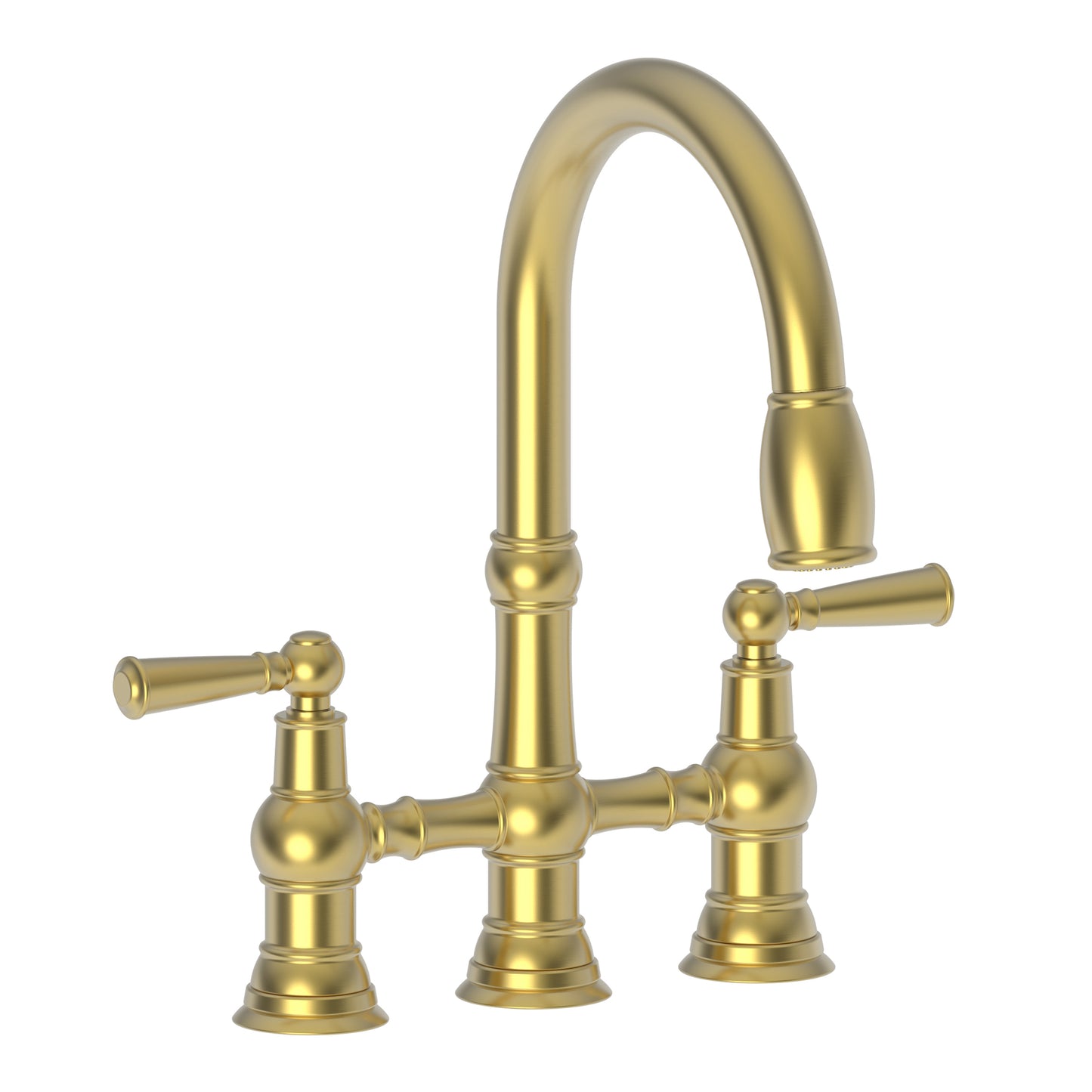 Newport Brass 2470-5463 Jacobean Kitchen Bridge Pull-Down Faucet