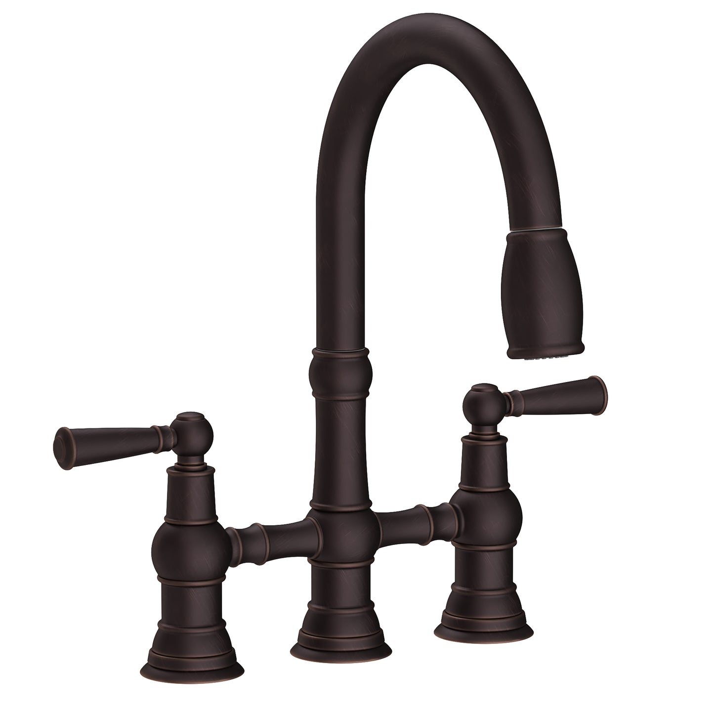 Newport Brass 2470-5463 Jacobean Kitchen Bridge Pull-Down Faucet