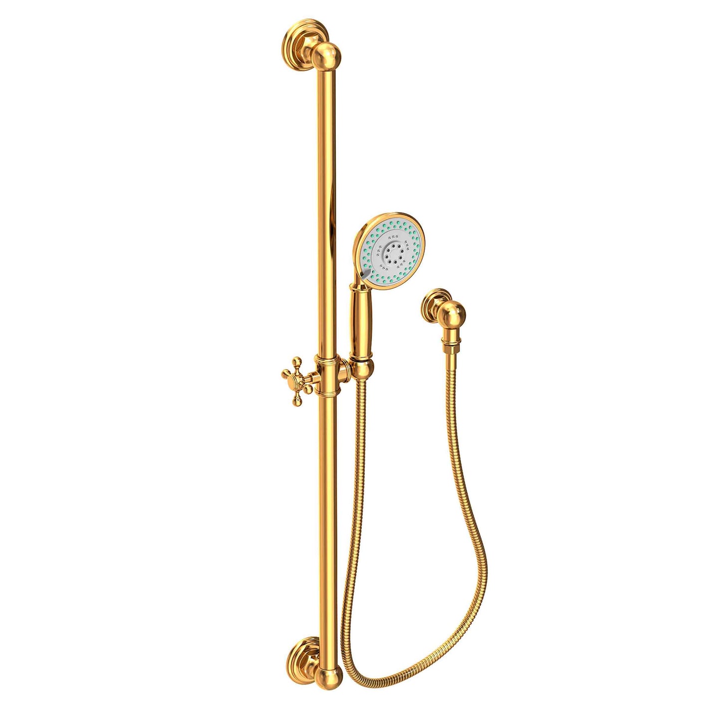 Newport Brass 280E Slide Bar With Multifunction Hand Shower Set