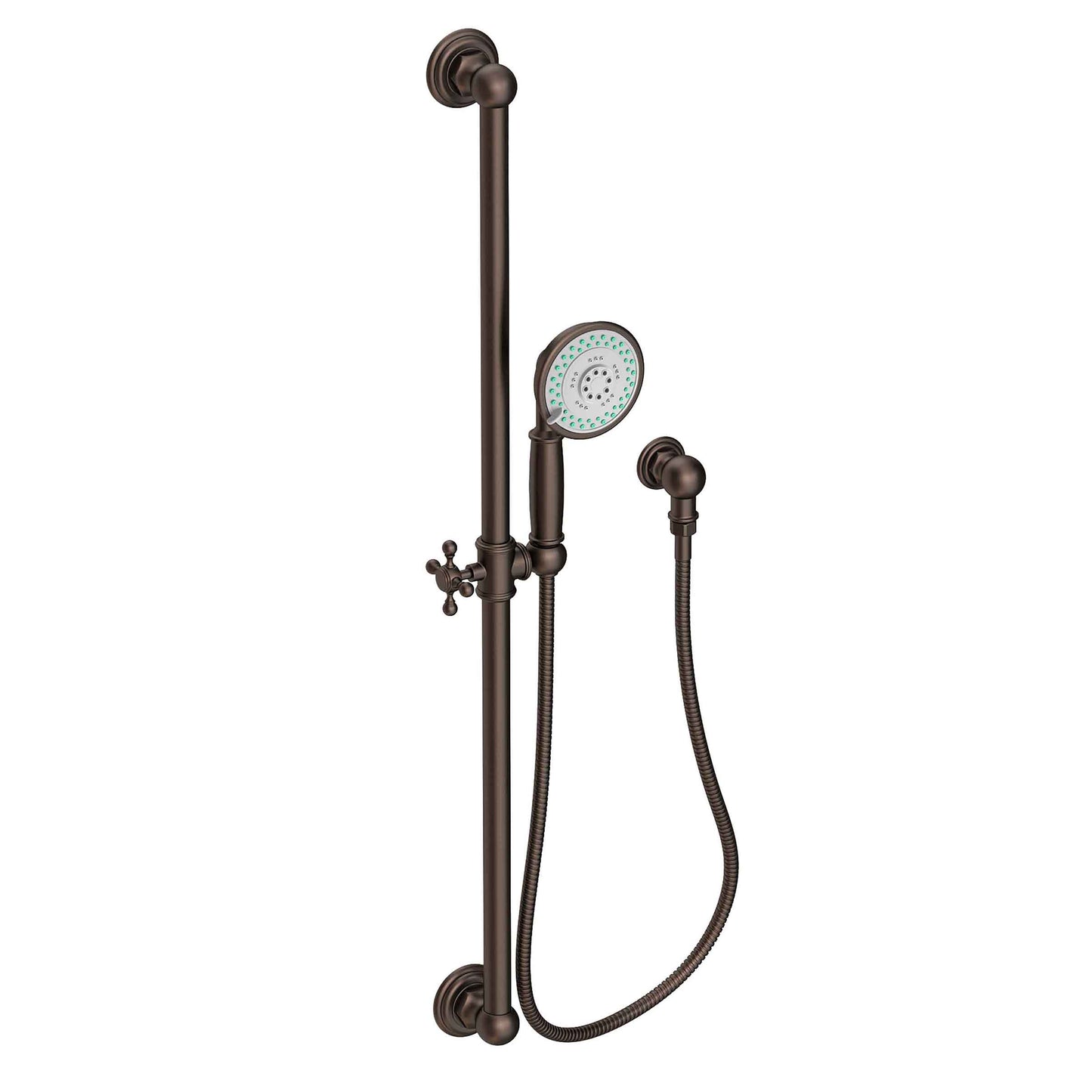 Newport Brass 280E Slide Bar With Multifunction Hand Shower Set