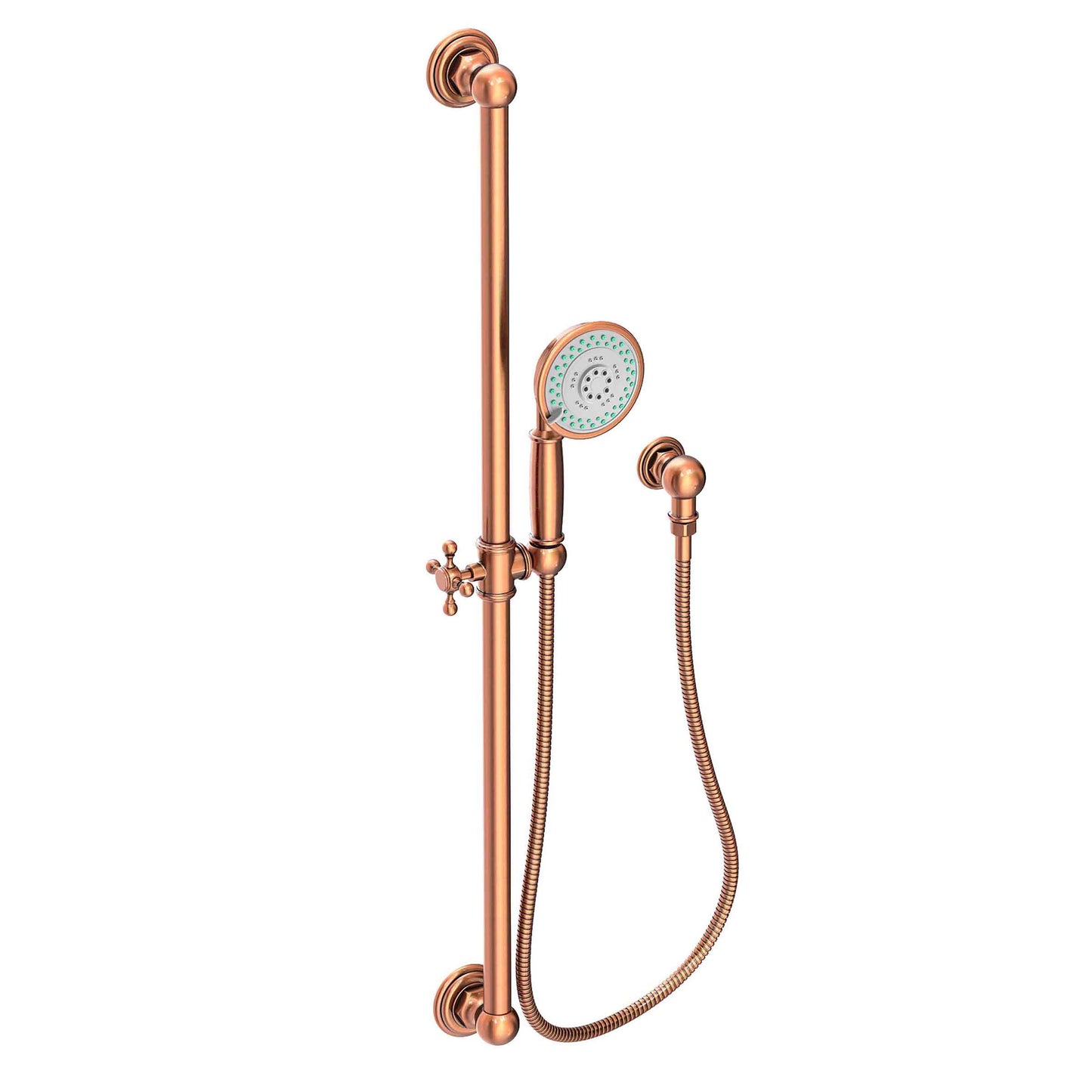 Newport Brass 280E Slide Bar With Multifunction Hand Shower Set