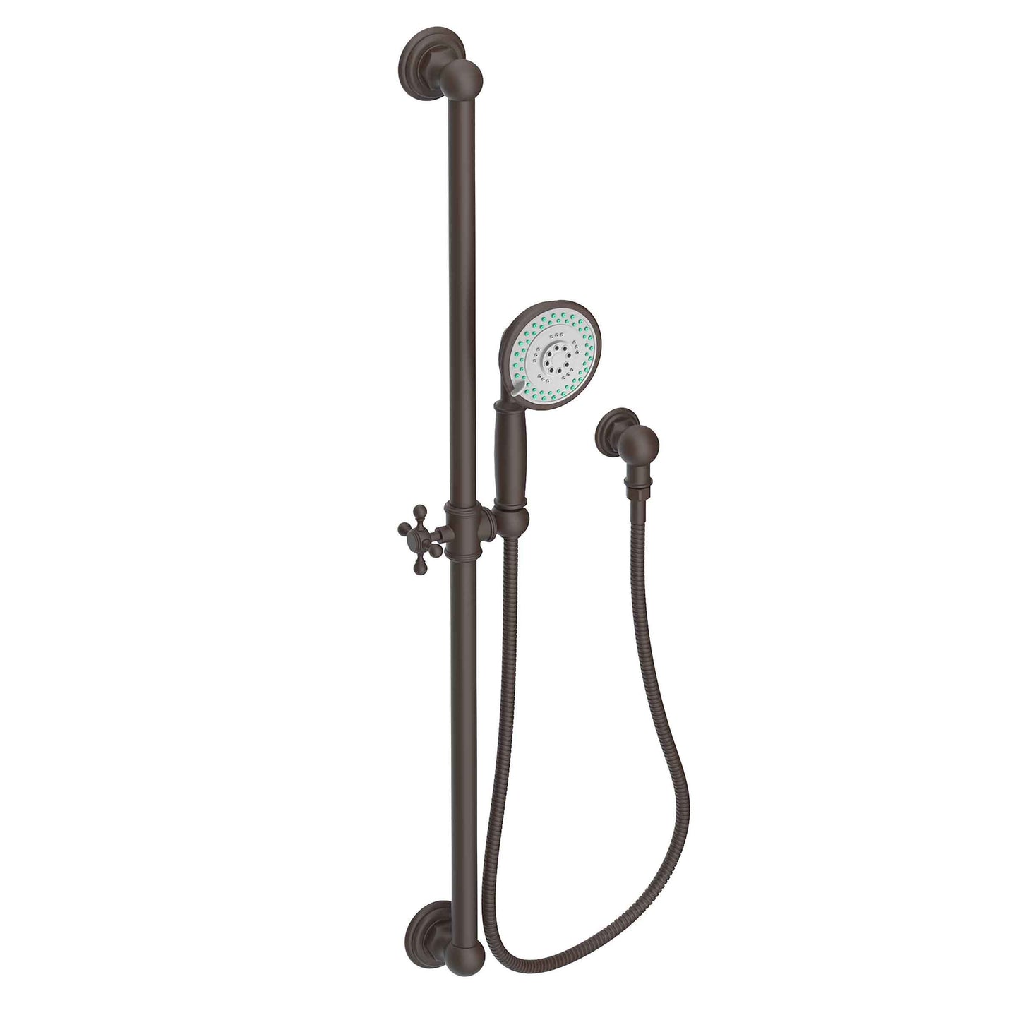 Newport Brass 280E Slide Bar With Multifunction Hand Shower Set