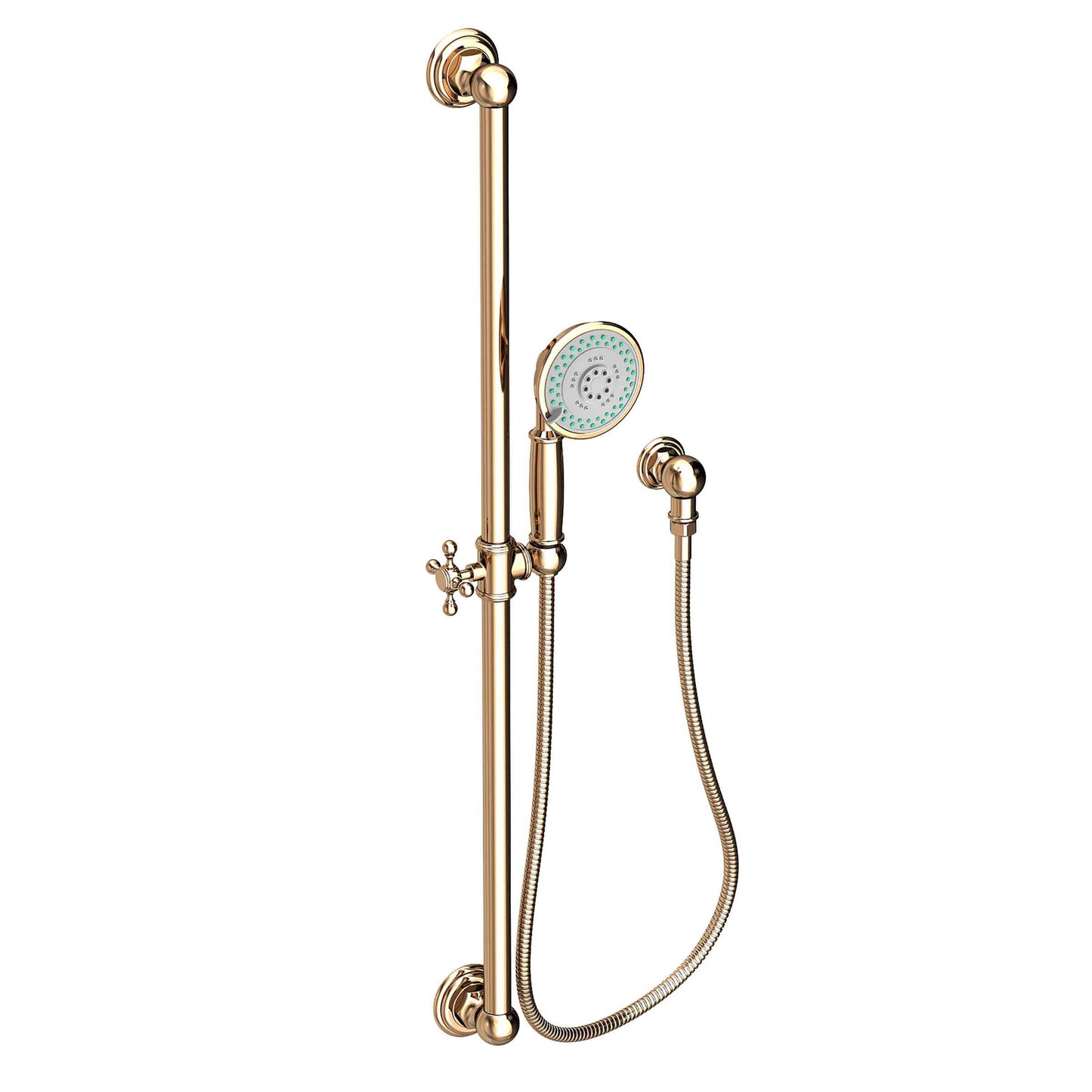 Newport Brass 280E Slide Bar With Multifunction Hand Shower Set