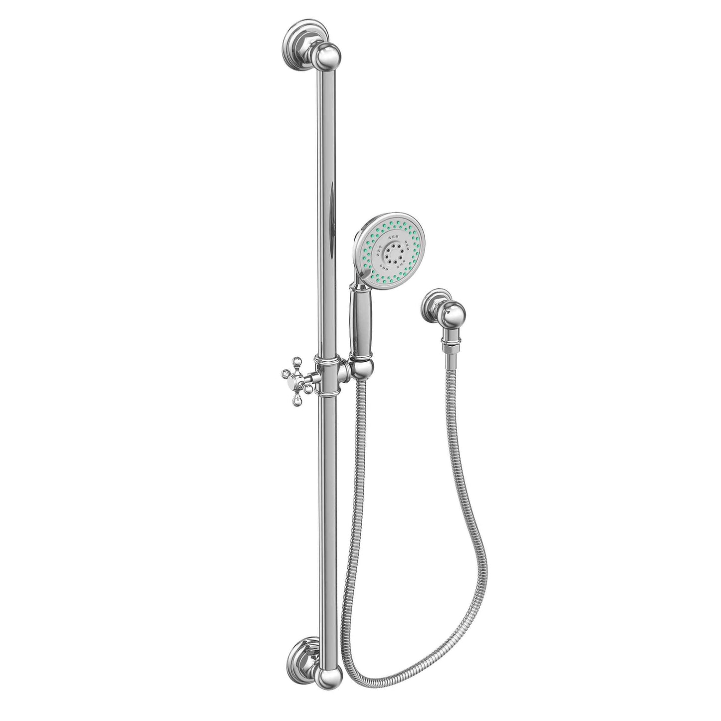 Newport Brass 280E Slide Bar With Multifunction Hand Shower Set