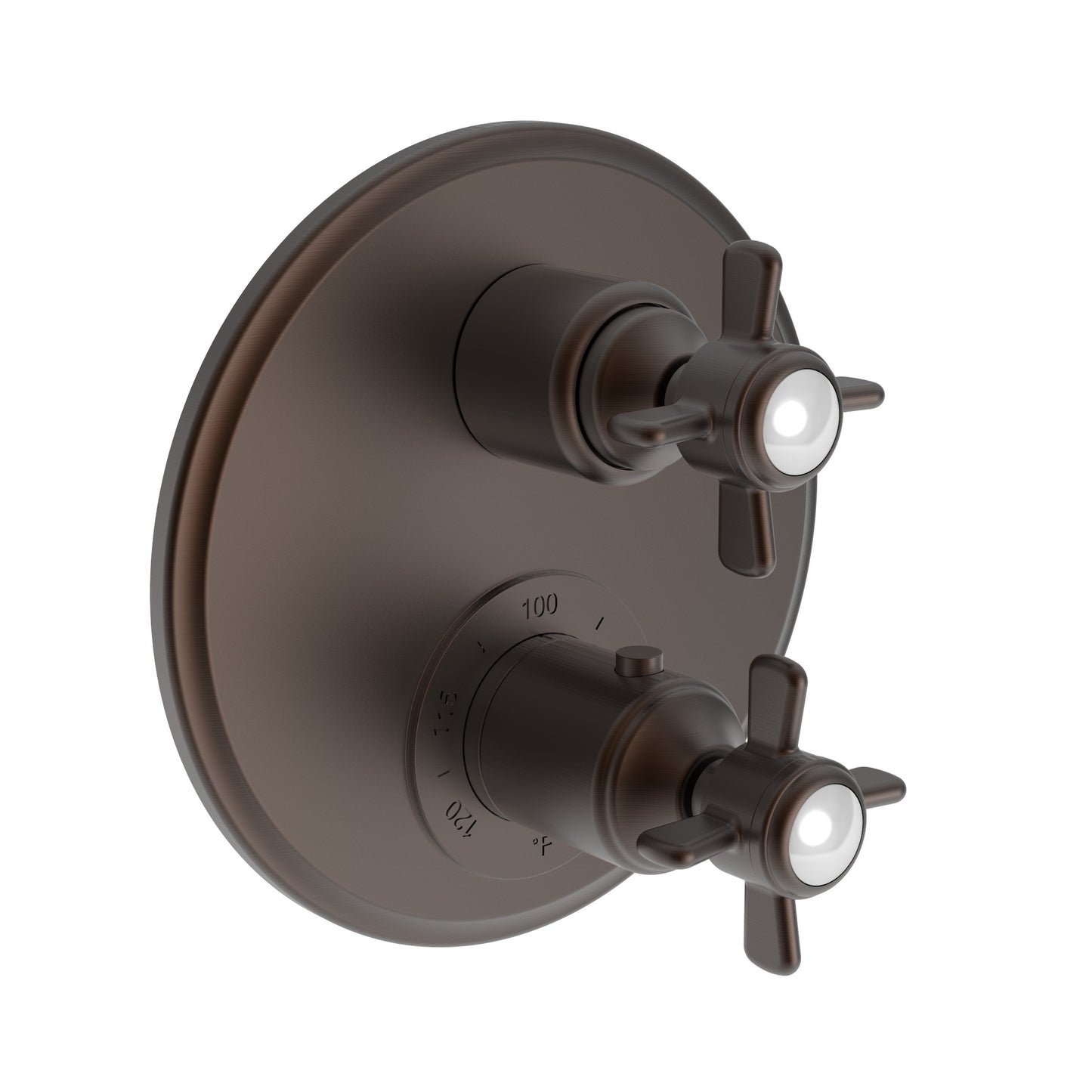 Newport Brass 3-1003TR Fairfield 1/2" Round Thermostatic Trim Plate with Handle