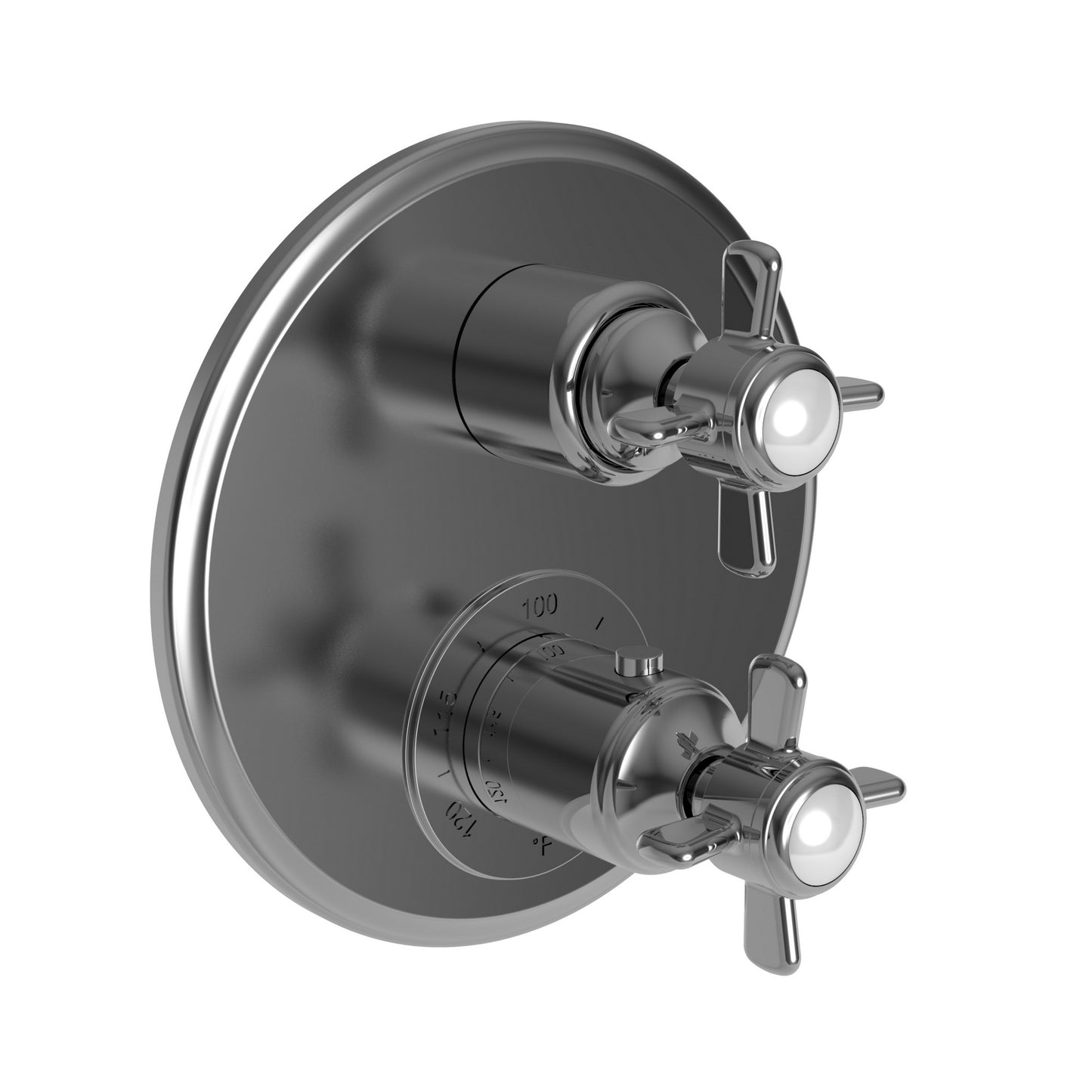 Newport Brass 3-1003TR Fairfield 1/2" Round Thermostatic Trim Plate with Handle