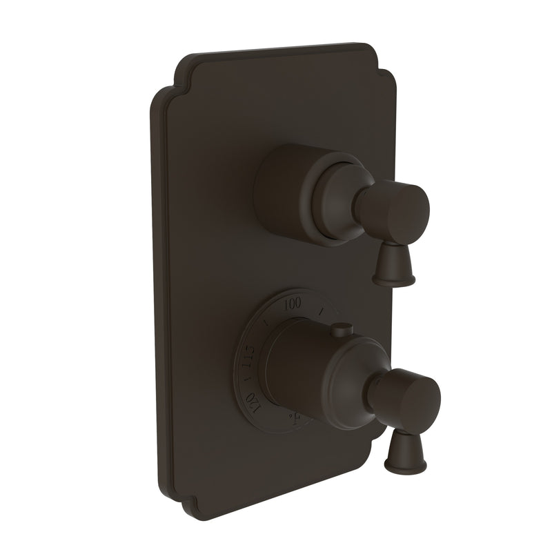 Newport Brass 3-1203TS Metropole 1/2" Square Thermostatic Trim Plate with Handle