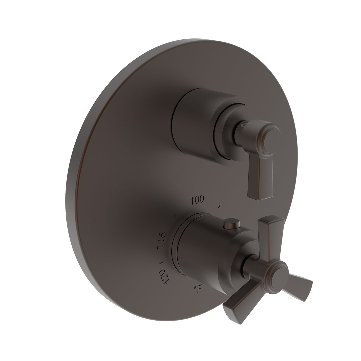 Newport Brass 3-1603TR Miro 1/2" Round Thermostatic Trim Plate With Handle