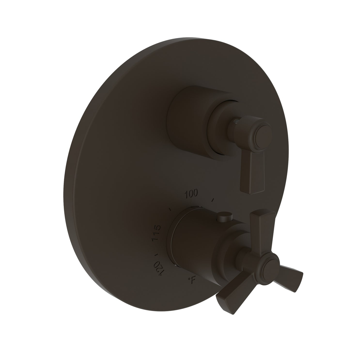 Newport Brass 3-1603TR Miro 1/2" Round Thermostatic Trim Plate With Handle