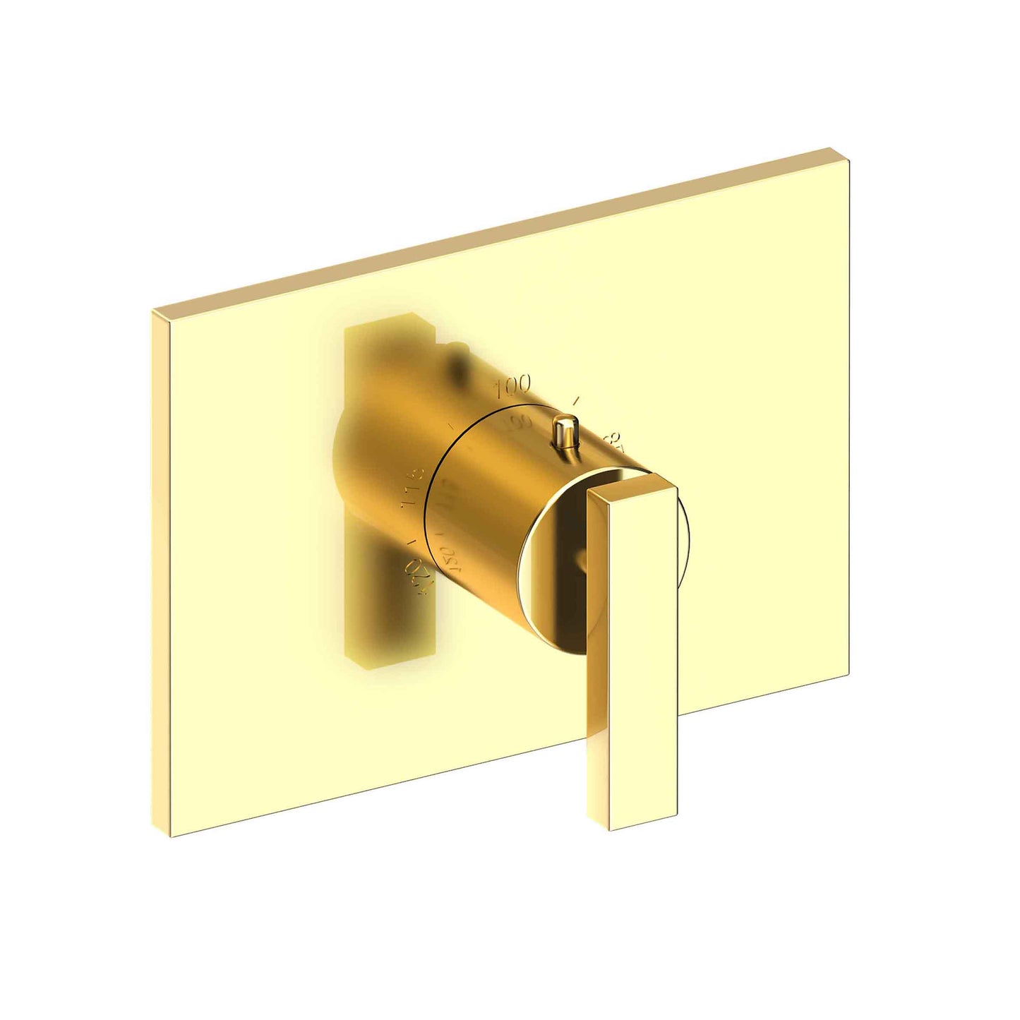 Newport Brass 3-2044TS Secant 3/4" Rectangular Thermostatic Trim Plate With Handle