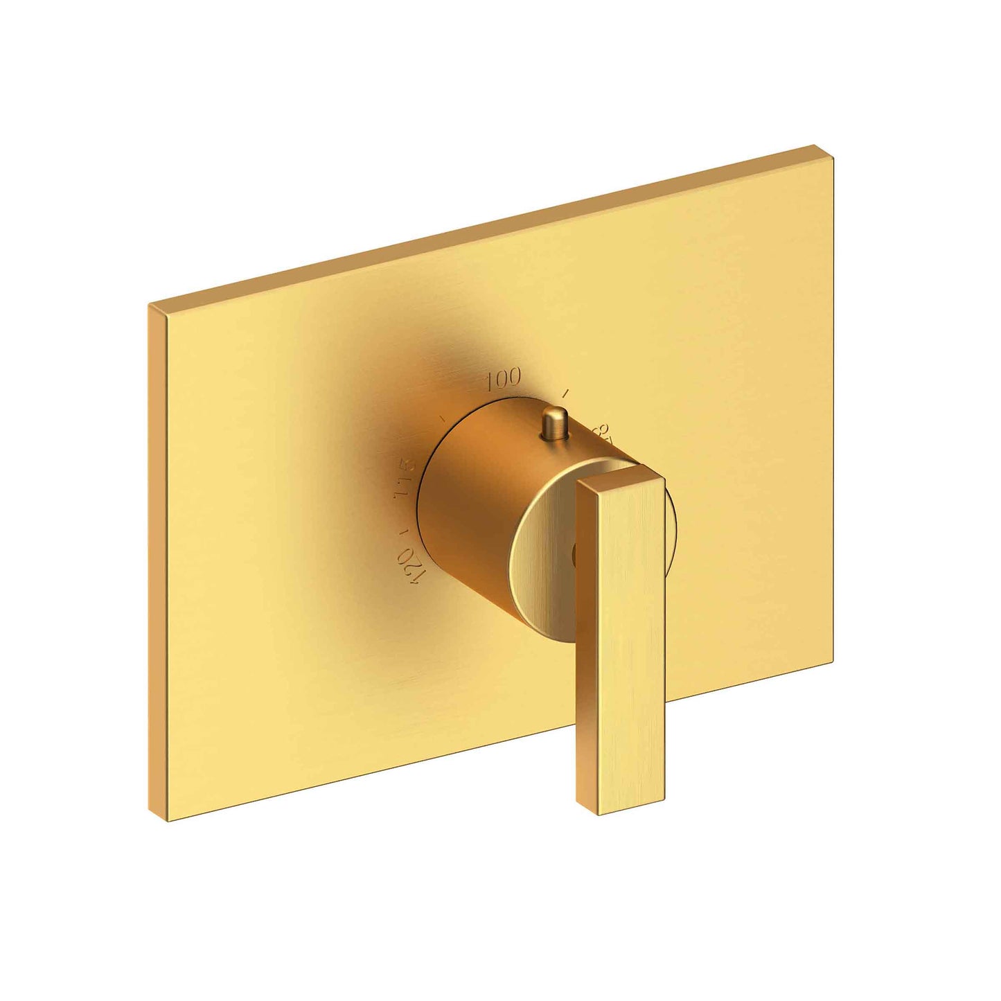 Newport Brass 3-2044TS Secant 3/4" Rectangular Thermostatic Trim Plate With Handle