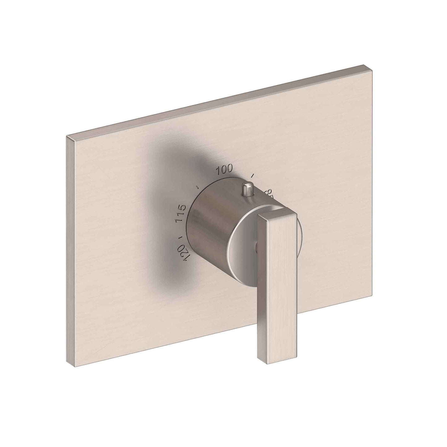 Newport Brass 3-2044TS Secant 3/4" Rectangular Thermostatic Trim Plate With Handle