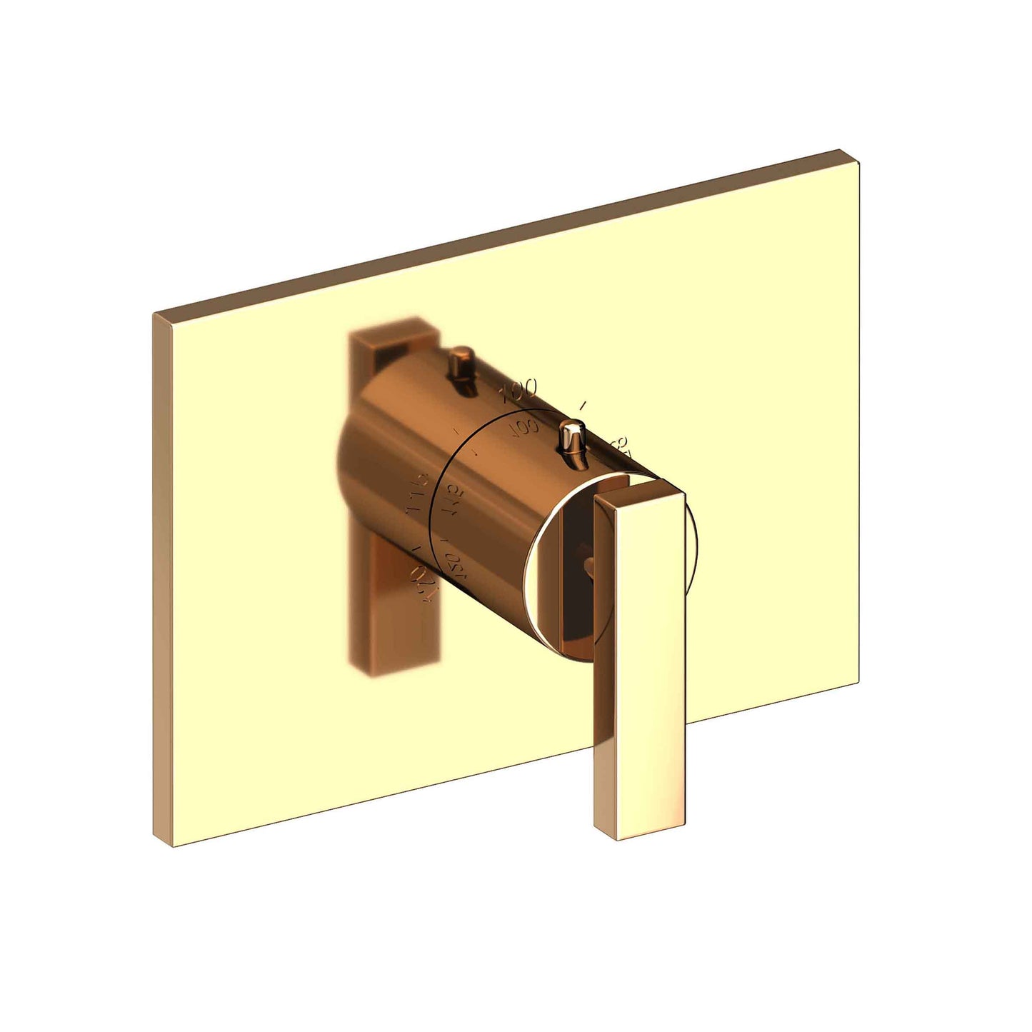 Newport Brass 3-2044TS Secant 3/4" Rectangular Thermostatic Trim Plate With Handle