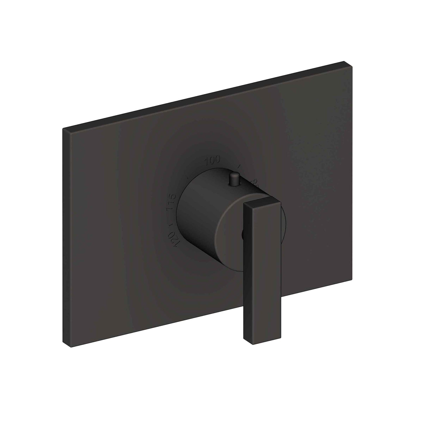 Newport Brass 3-2044TS Secant 3/4" Rectangular Thermostatic Trim Plate With Handle