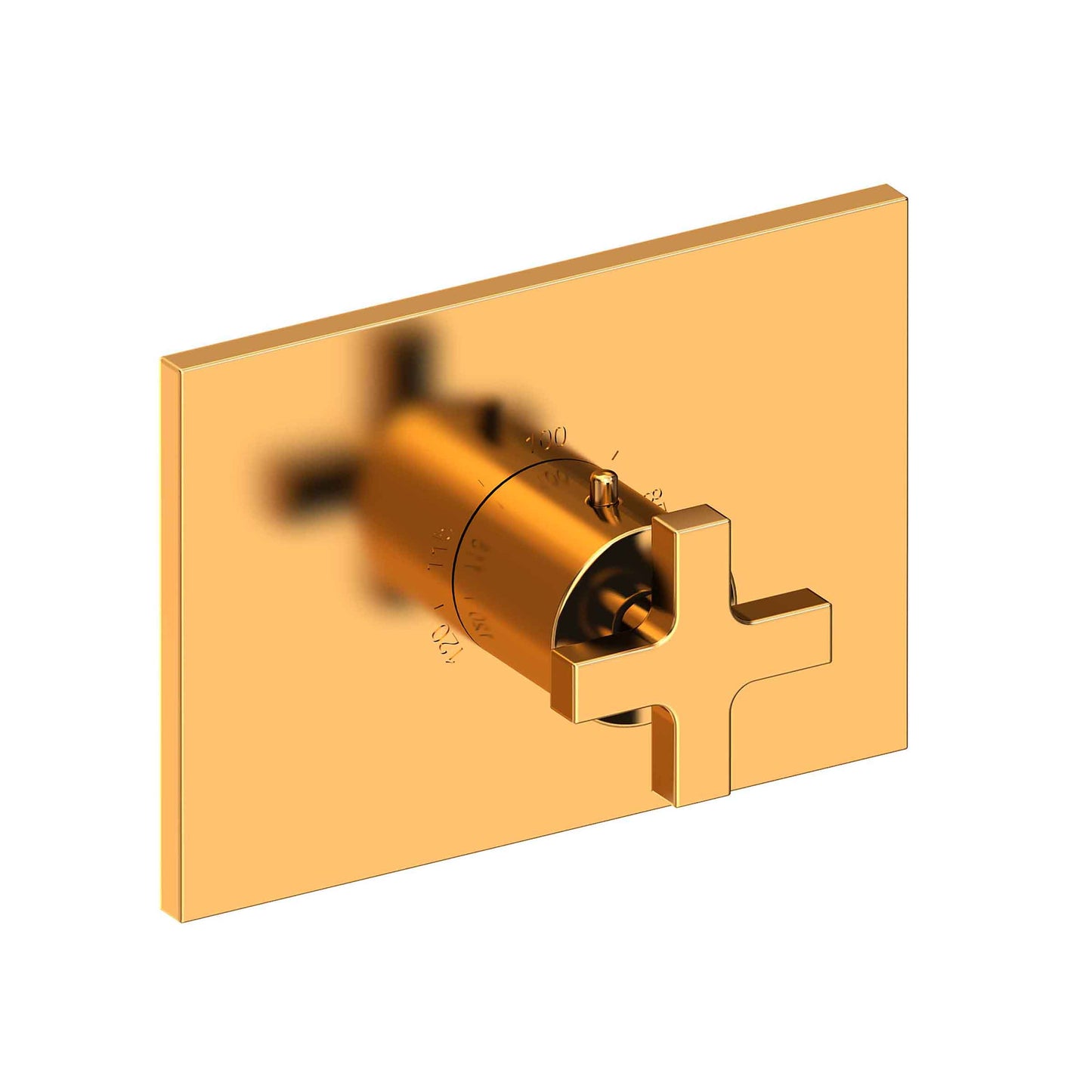 Newport Brass 3-2064TS Secant 3/4" Rectangular Thermostatic Trim Plate With Handle