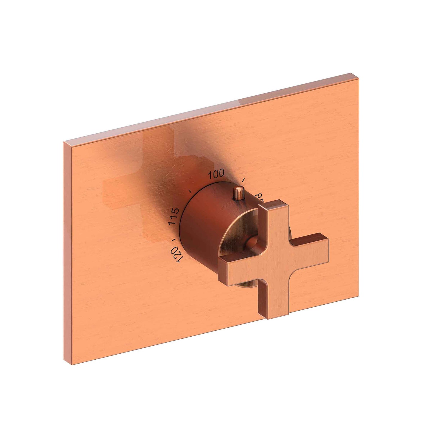 Newport Brass 3-2064TS Secant 3/4" Rectangular Thermostatic Trim Plate With Handle