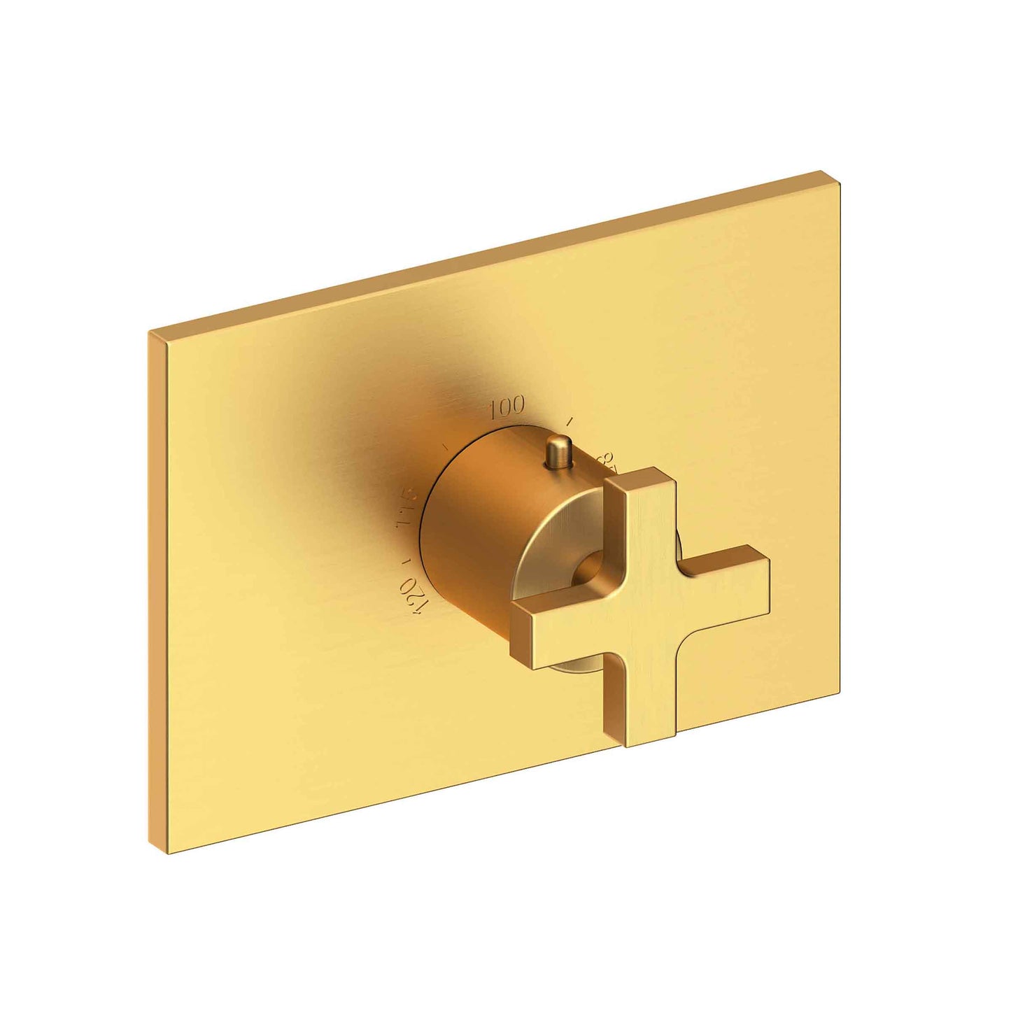 Newport Brass 3-2064TS Secant 3/4" Rectangular Thermostatic Trim Plate With Handle
