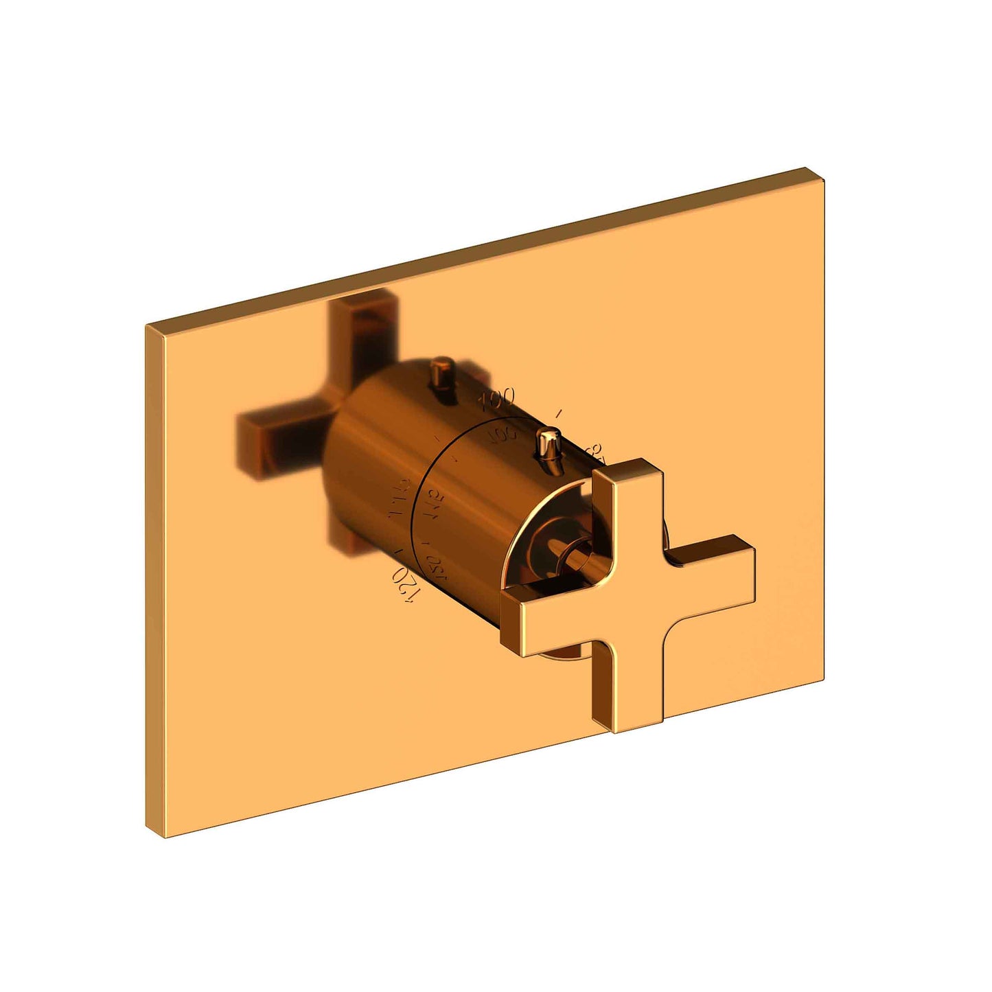 Newport Brass 3-2064TS Secant 3/4" Rectangular Thermostatic Trim Plate With Handle