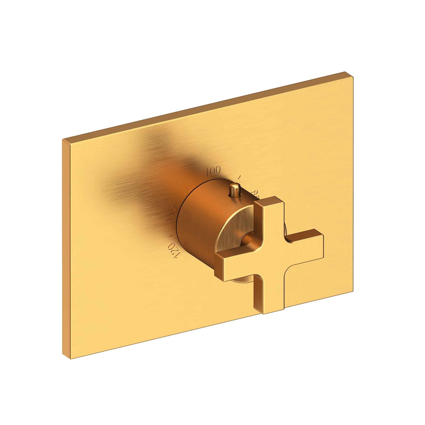 Newport Brass 3-2064TS Secant 3/4" Rectangular Thermostatic Trim Plate With Handle