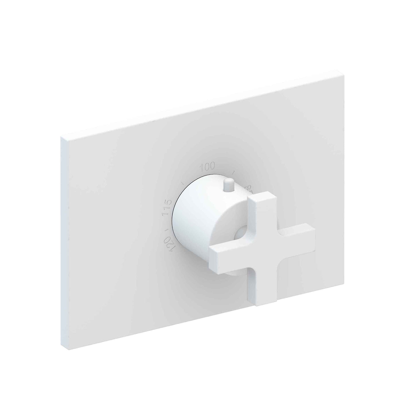 Newport Brass 3-2064TS Secant 3/4" Rectangular Thermostatic Trim Plate With Handle