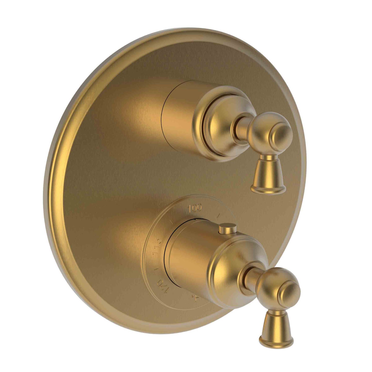 Newport Brass 3-2413TR Aylesbury 1/2" Round Thermostatic Trim Plate With Handle