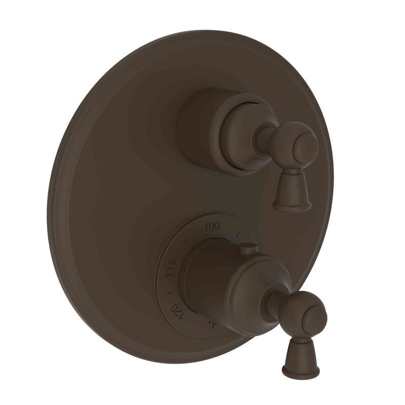 Newport Brass 3-2413TR Aylesbury 1/2" Round Thermostatic Trim Plate with Handle