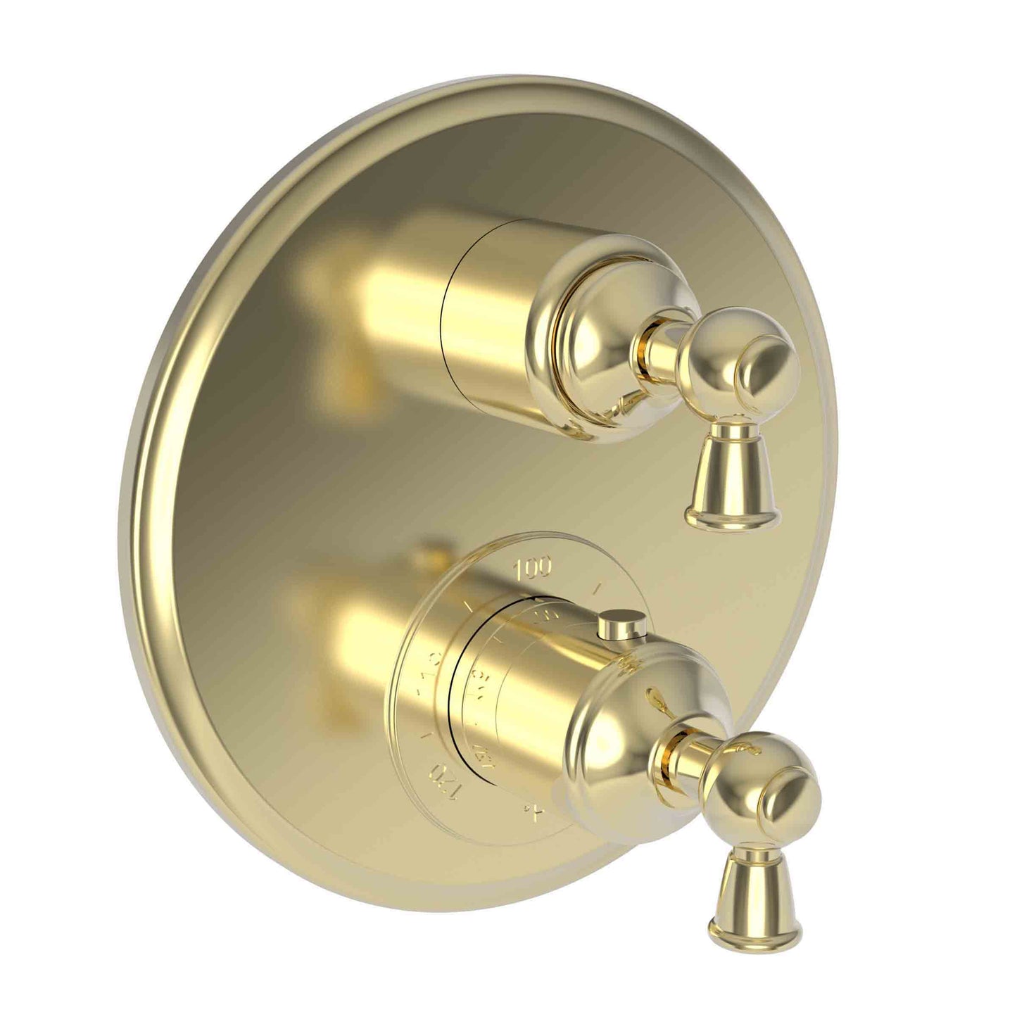 Newport Brass 3-2413TR Aylesbury 1/2" Round Thermostatic Trim Plate With Handle