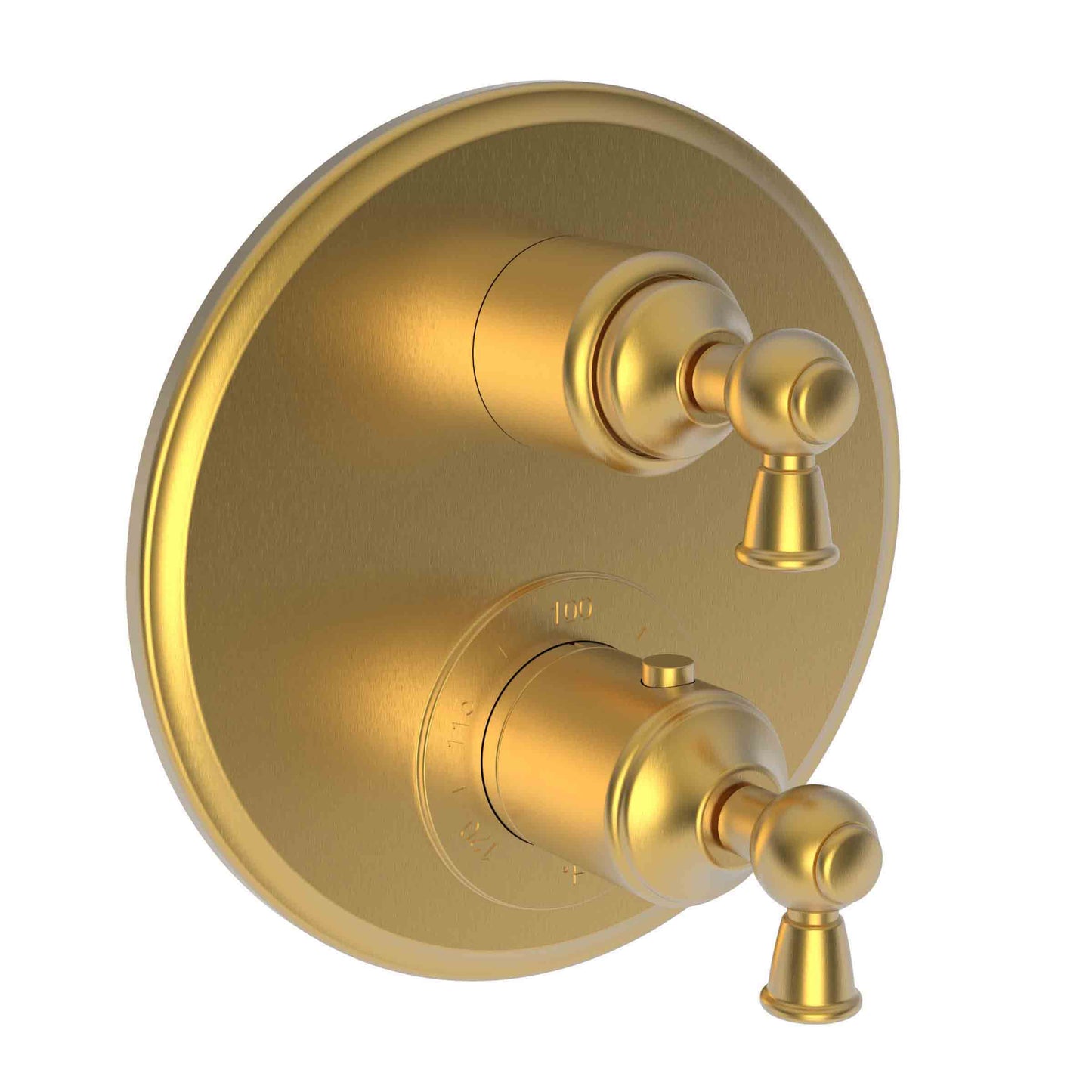 Newport Brass 3-2413TR Aylesbury 1/2" Round Thermostatic Trim Plate With Handle