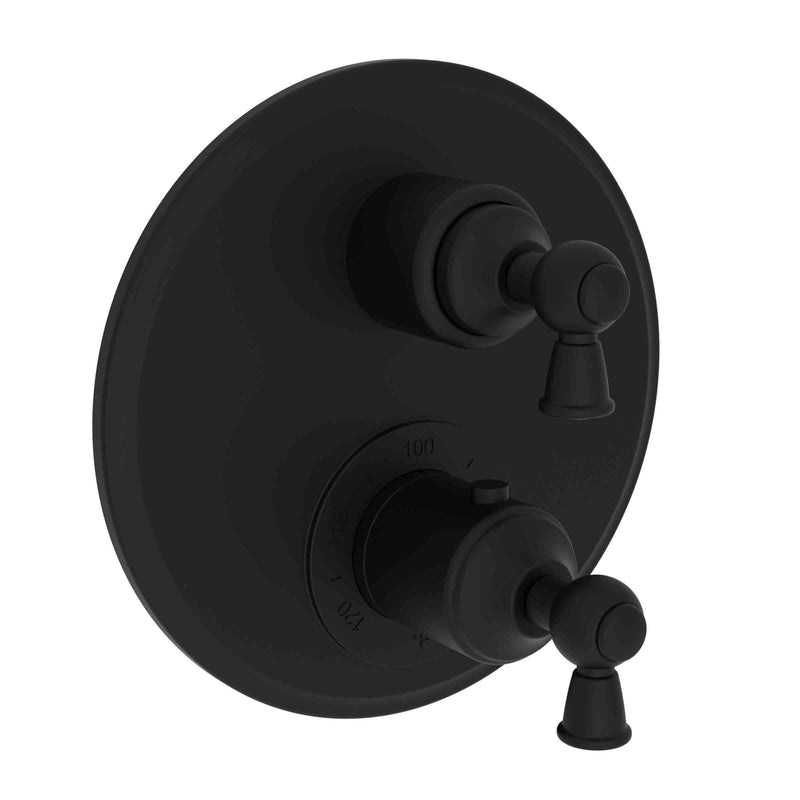 Newport Brass 3-2413TR Aylesbury 1/2" Round Thermostatic Trim Plate with Handle