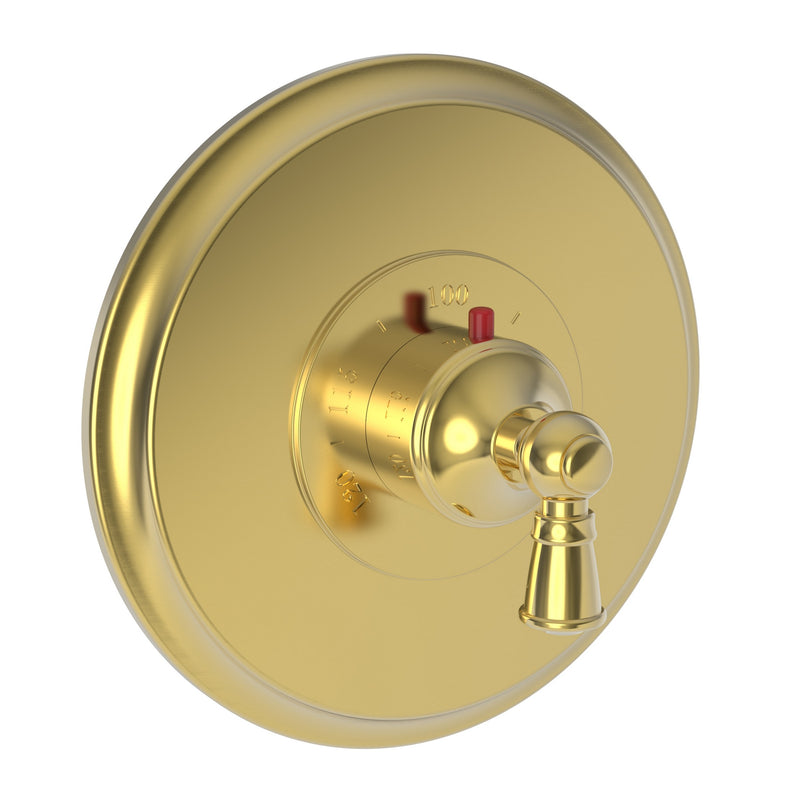 Newport Brass 3-2414TR Aylesbury 3/4" Round Thermostatic Trim Plate with Handle