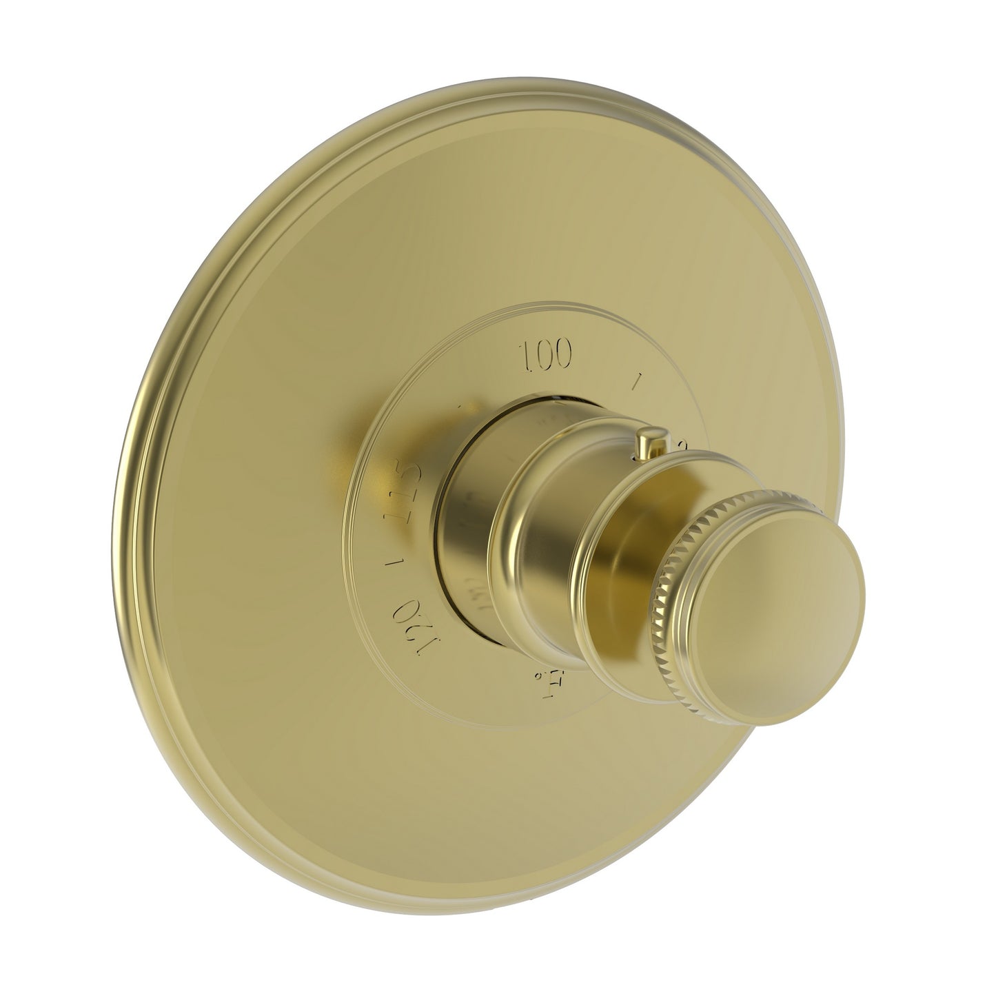 Newport Brass 3-2554TR Ithaca 3/4" Round Thermostatic Trim Plate with Handle