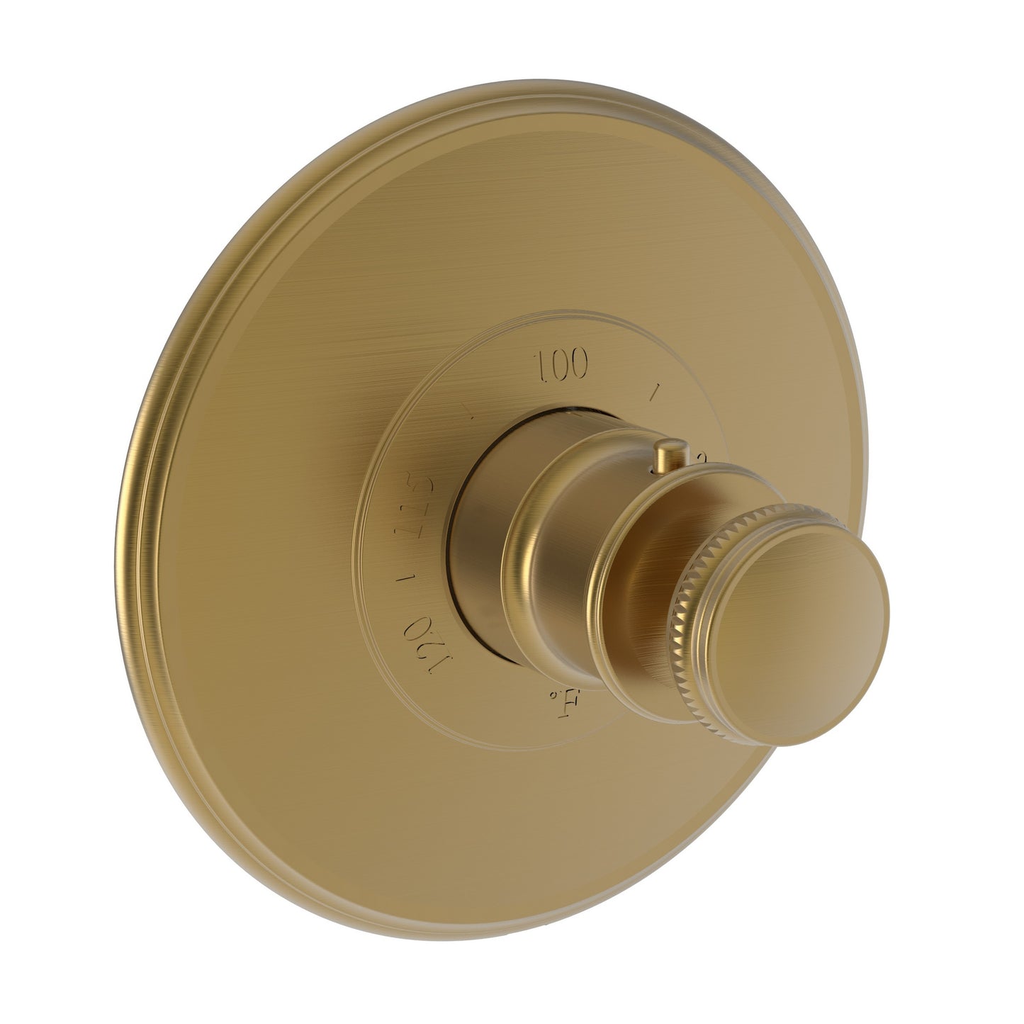 Newport Brass 3-2554TR Ithaca 3/4" Round Thermostatic Trim Plate with Handle
