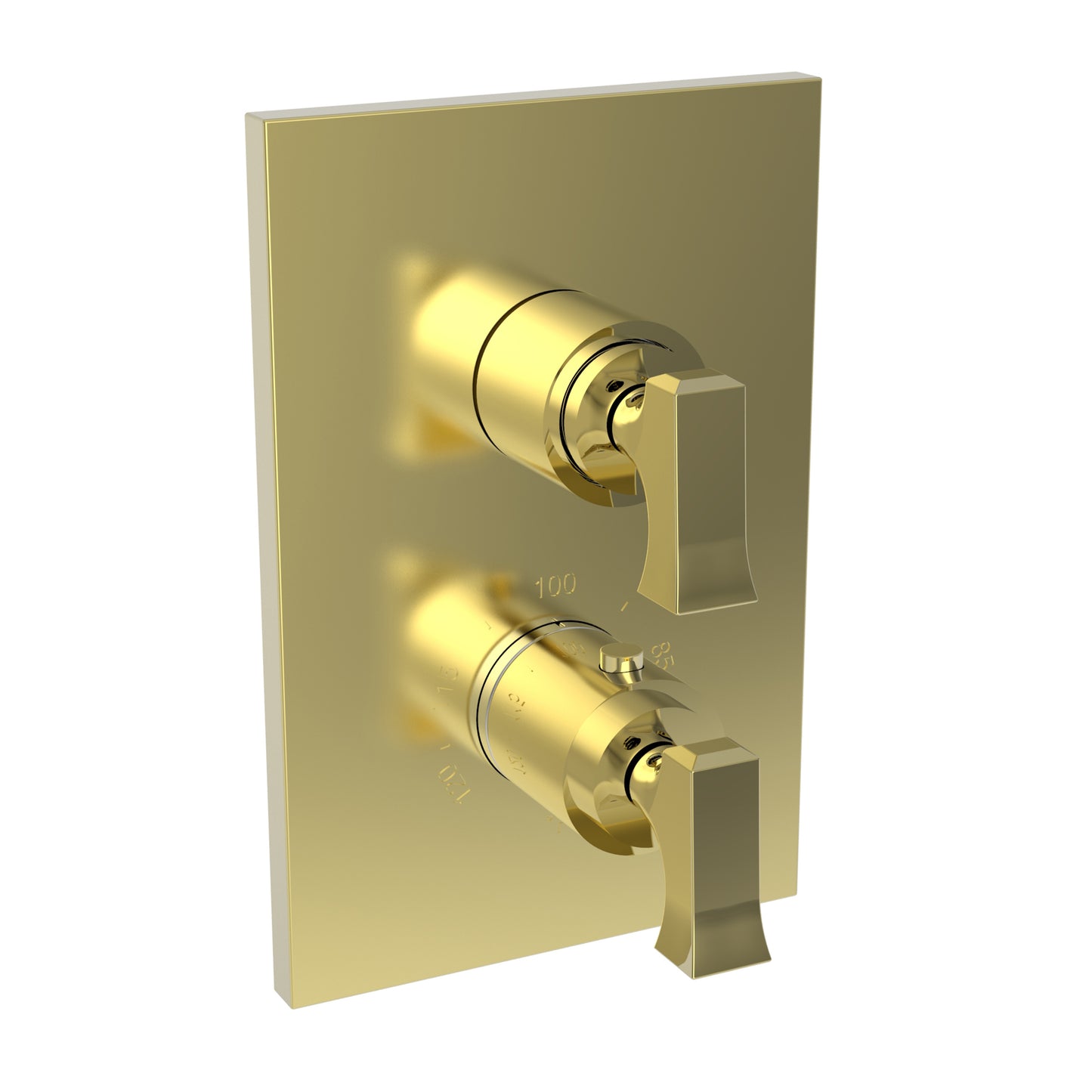 Newport Brass 3-2573TS Joffrey 1/2" Square Thermostatic Trim Plate with Handle