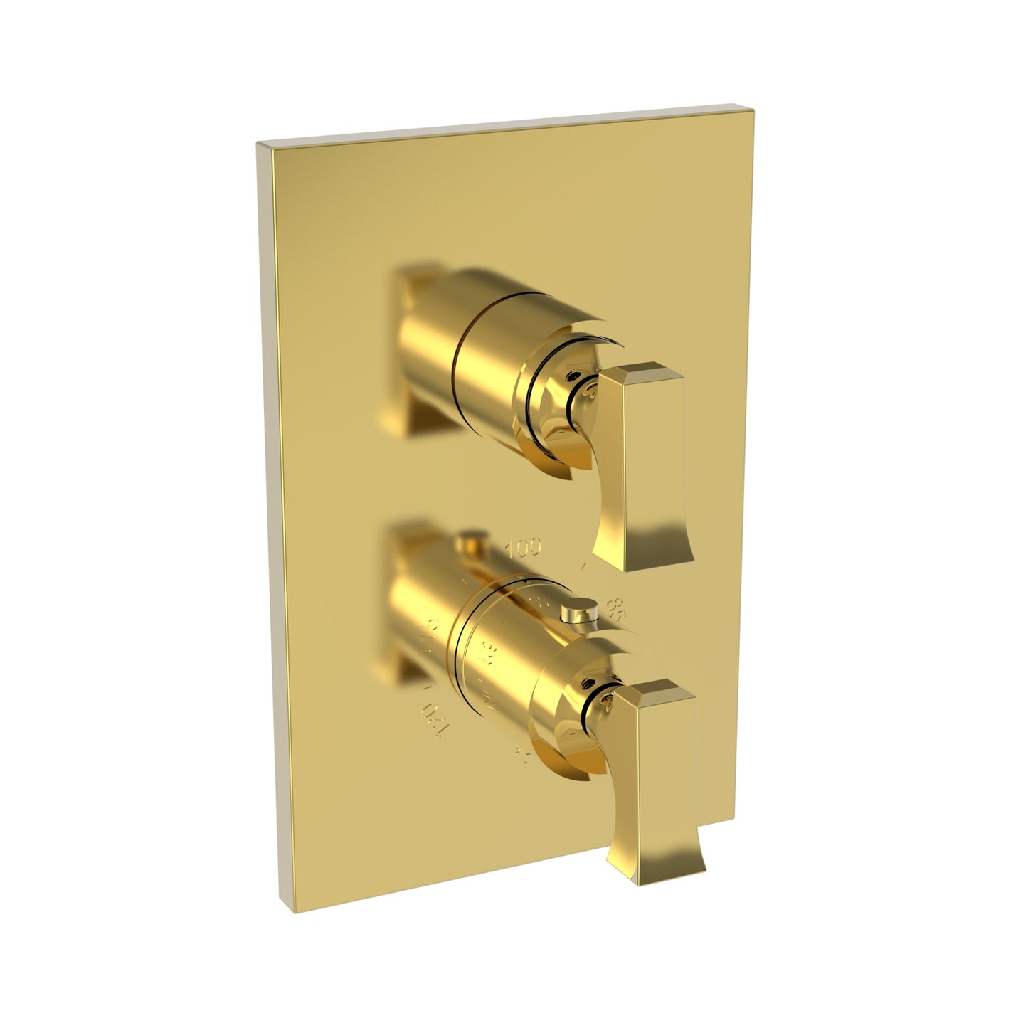 Newport Brass 3-2573TS Joffrey 1/2" Square Thermostatic Trim Plate with Handle