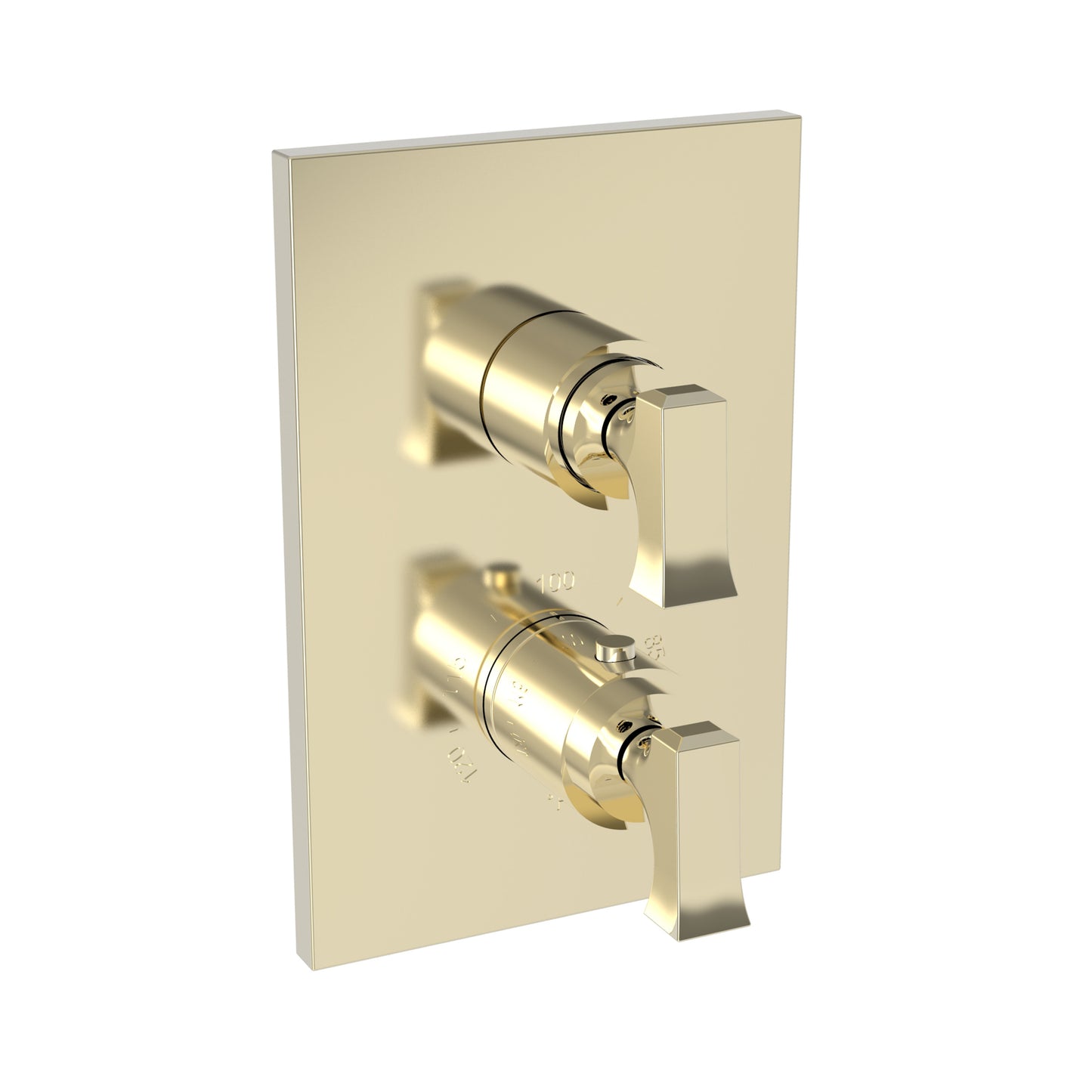 Newport Brass 3-2573TS Joffrey 1/2" Square Thermostatic Trim Plate with Handle