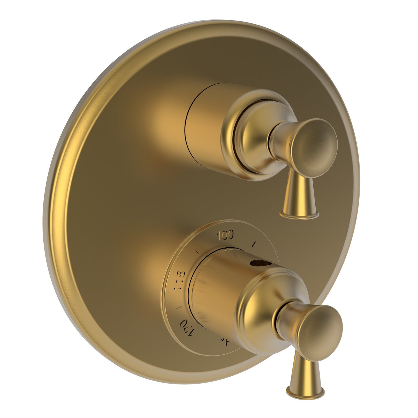Newport Brass 3-2913TR Vander 1/2" Round Thermostatic Trim Plate with Handle