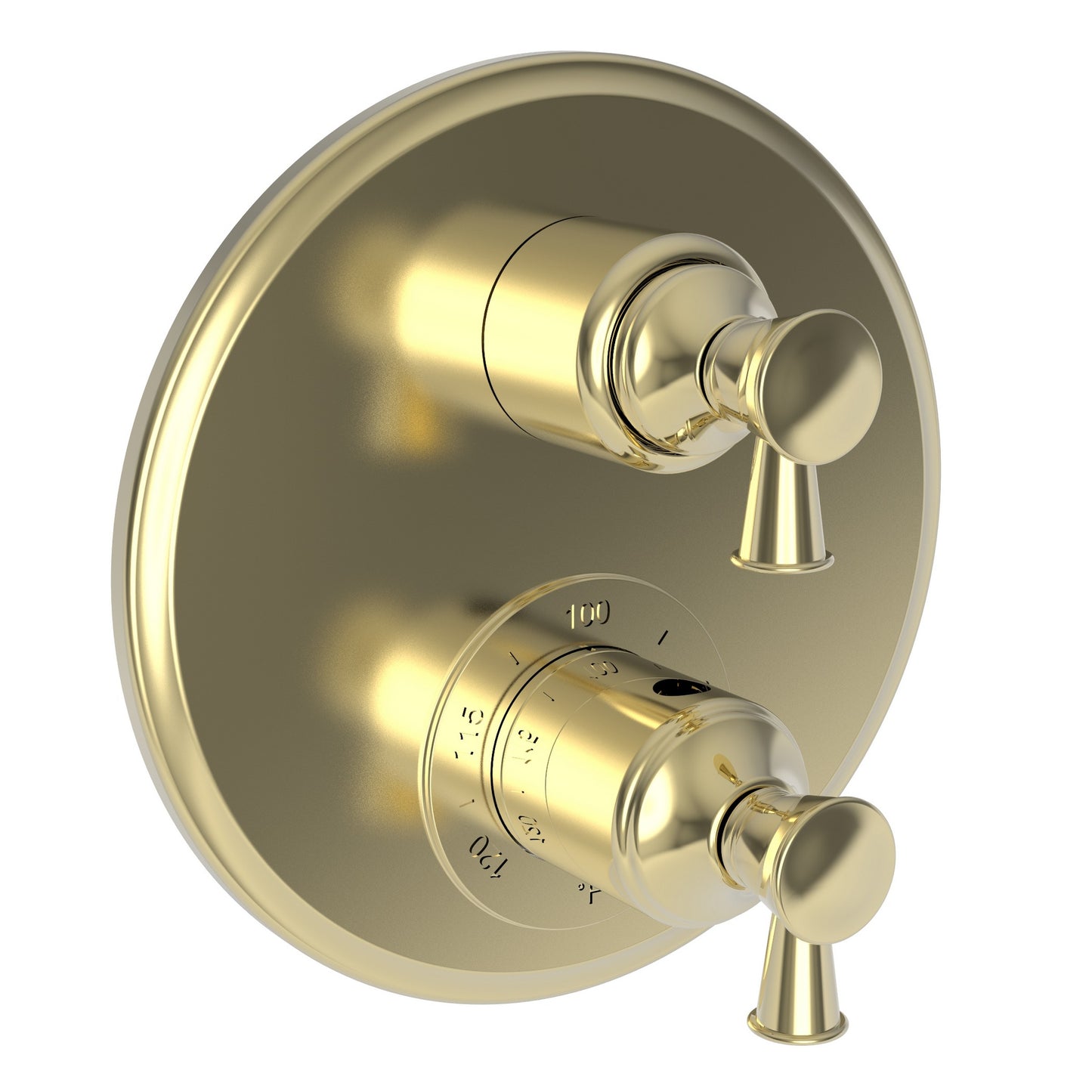 Newport Brass 3-2913TR Vander 1/2" Round Thermostatic Trim Plate with Handle