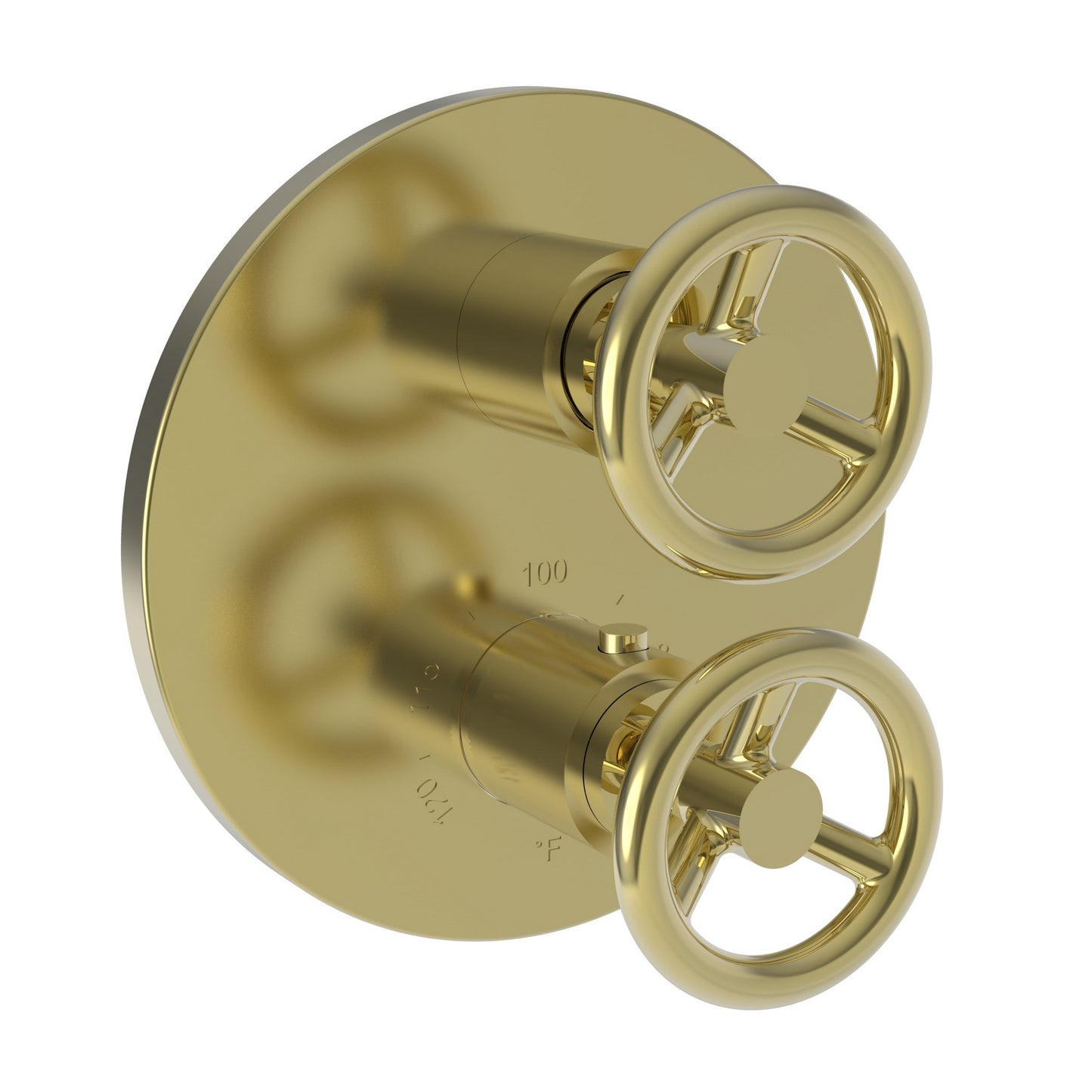 Newport Brass 3-2923TR Slater 1/2" Round Thermostatic Trim Plate With Handle