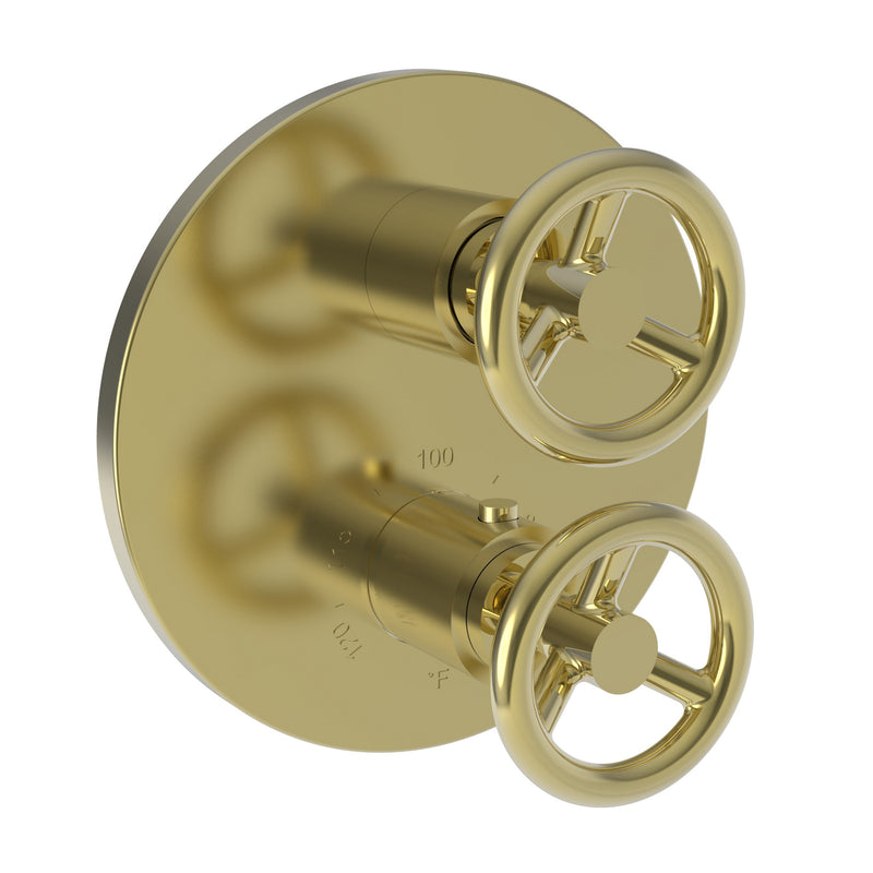 Newport Brass 3-2923TR Slater 1/2" Round Thermostatic Trim Plate with Handle