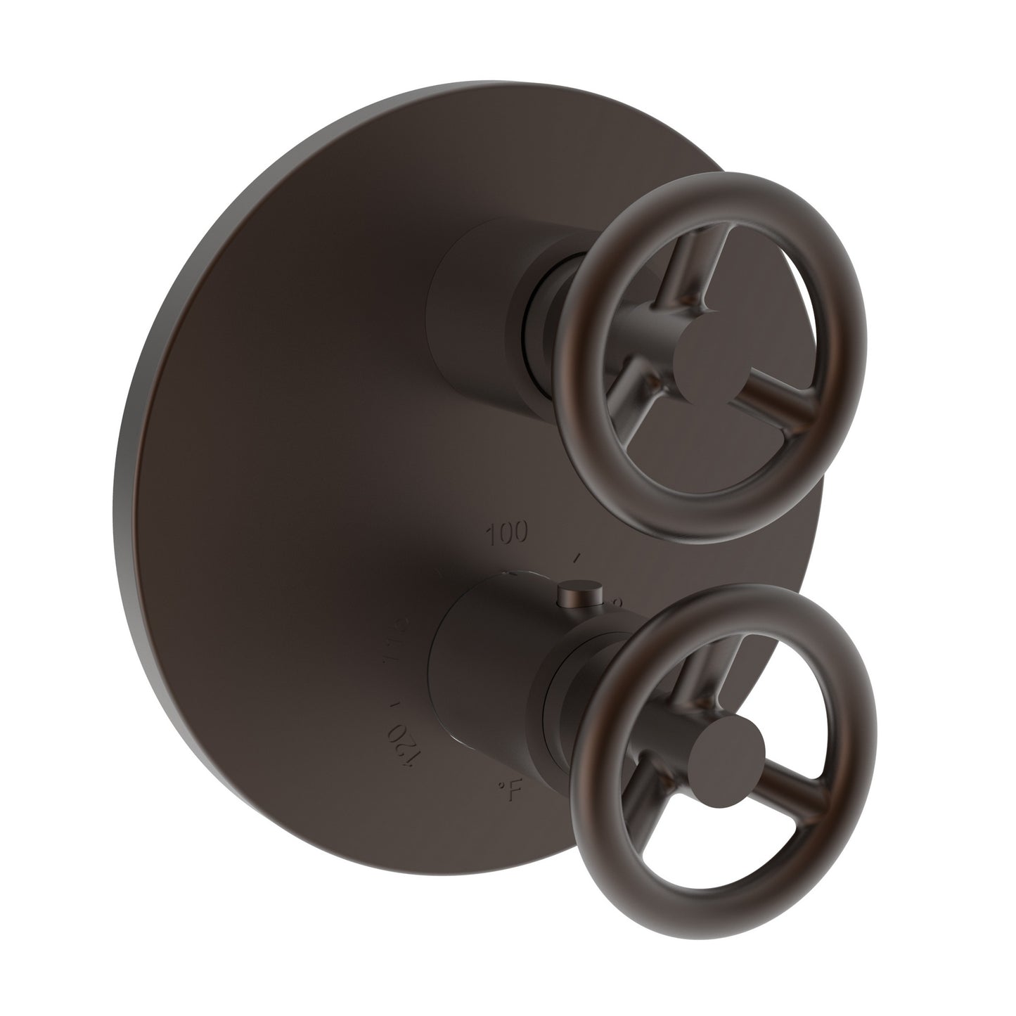 Newport Brass 3-2923TR Slater 1/2" Round Thermostatic Trim Plate With Handle