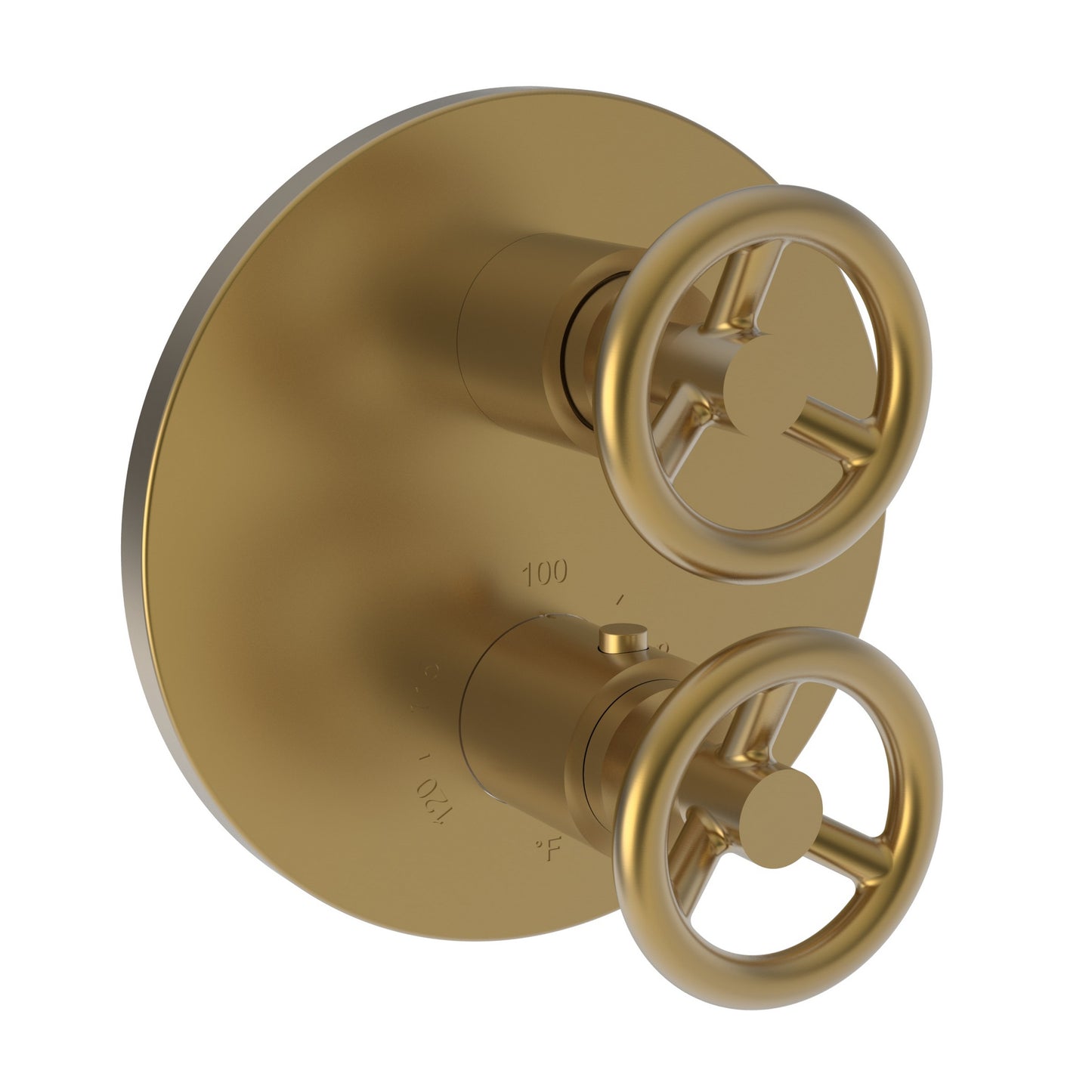 Newport Brass 3-2923TR Slater 1/2" Round Thermostatic Trim Plate With Handle