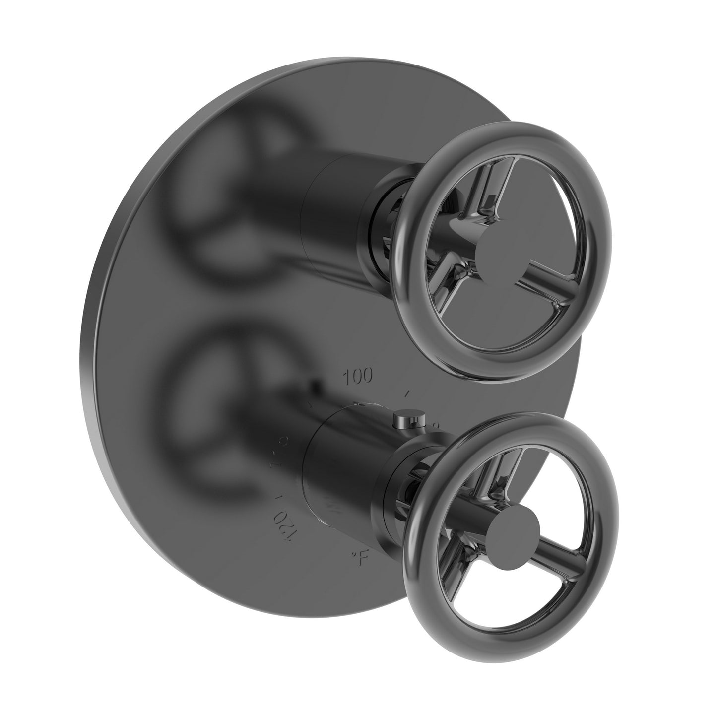 Newport Brass 3-2923TR Slater 1/2" Round Thermostatic Trim Plate With Handle