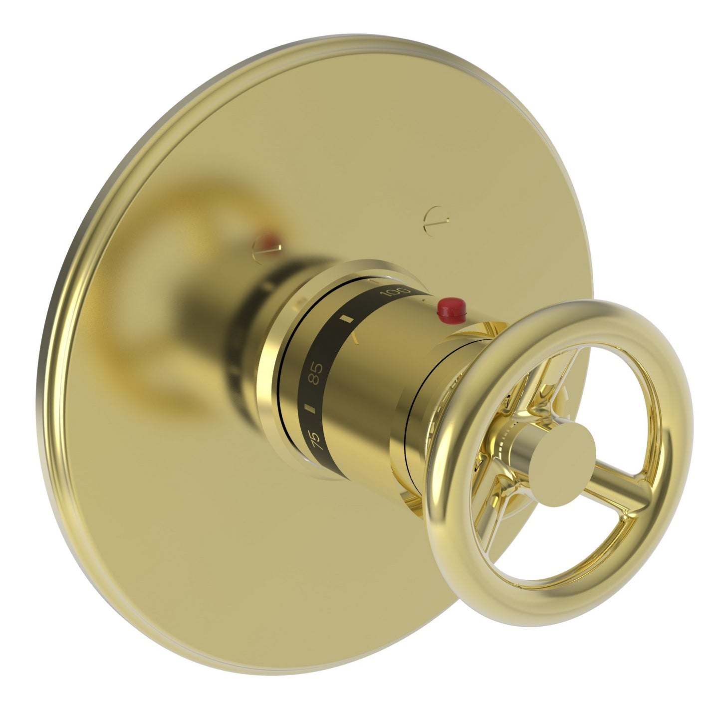 Newport Brass 3-2924TR Slater 3/4" Round Thermostatic Trim Plate with Handle