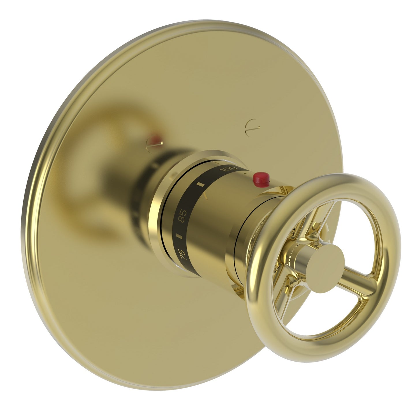 Newport Brass 3-2924TR Slater 3/4" Round Thermostatic Trim Plate with Handle
