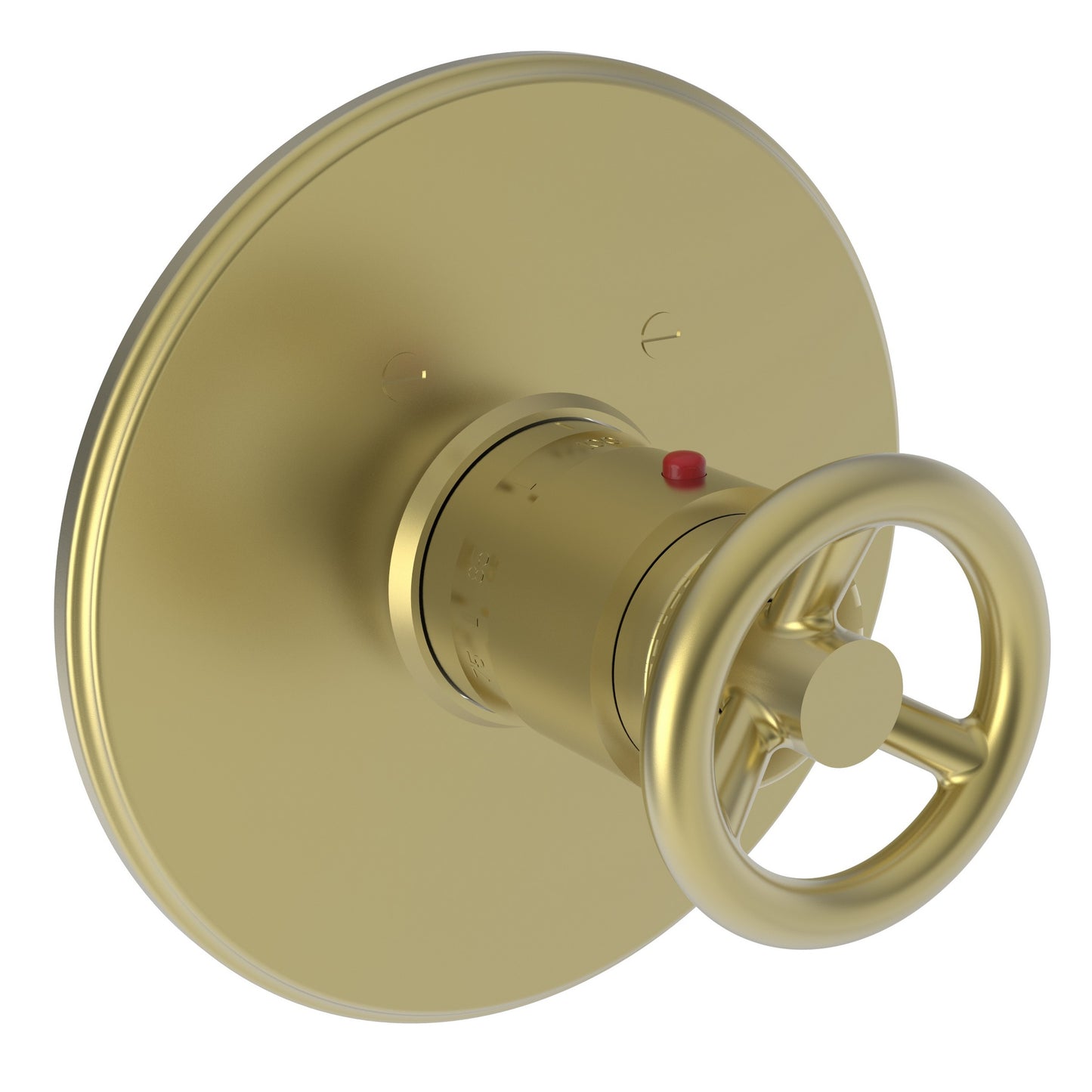 Newport Brass 3-2924TR Slater 3/4" Round Thermostatic Trim Plate with Handle