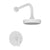 Newport Brass 3-3104BP Pavani Balanced Pressure Shower Trim Set