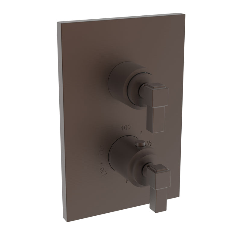 Newport Brass 3-3143TS Malvina 1/2" Square Thermostatic Trim Plate with Handle