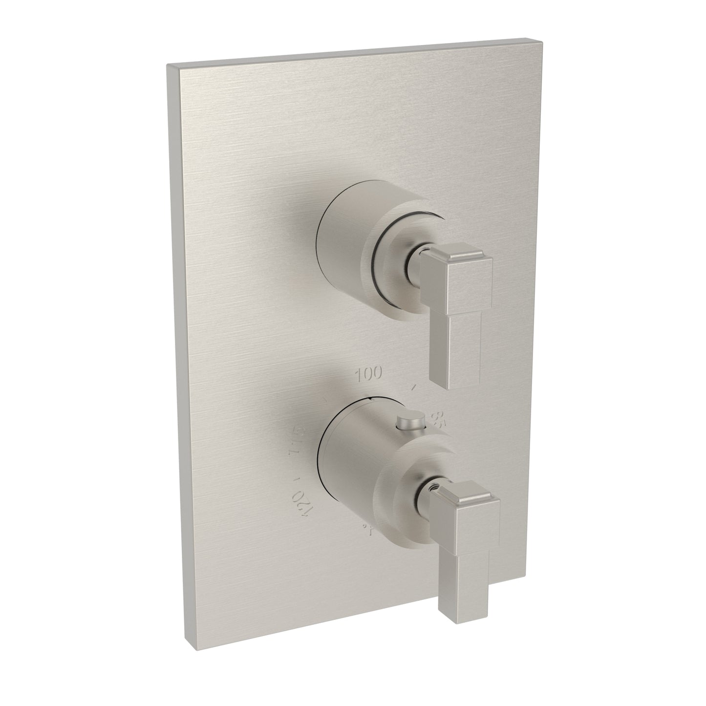 Newport Brass 3-3143TS Malvina 1/2" Square Thermostatic Trim Plate with Handle