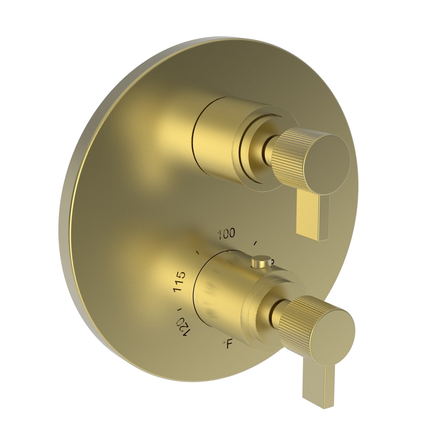 Newport Brass 3-3233TR Pardees 1/2" Round Thermostatic Trim Plate with Handle