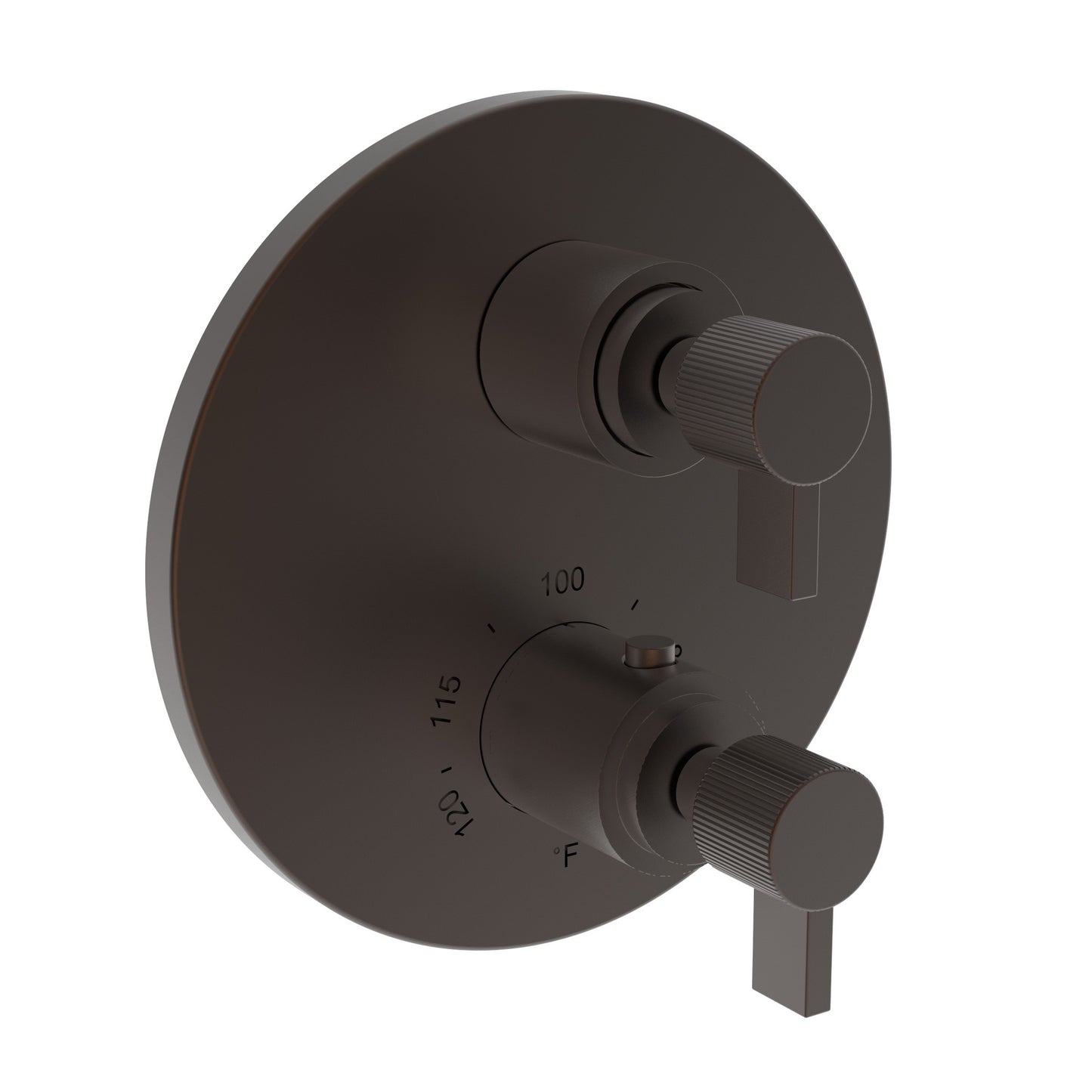 Newport Brass 3-3233TR Pardees 1/2" Round Thermostatic Trim Plate with Handle